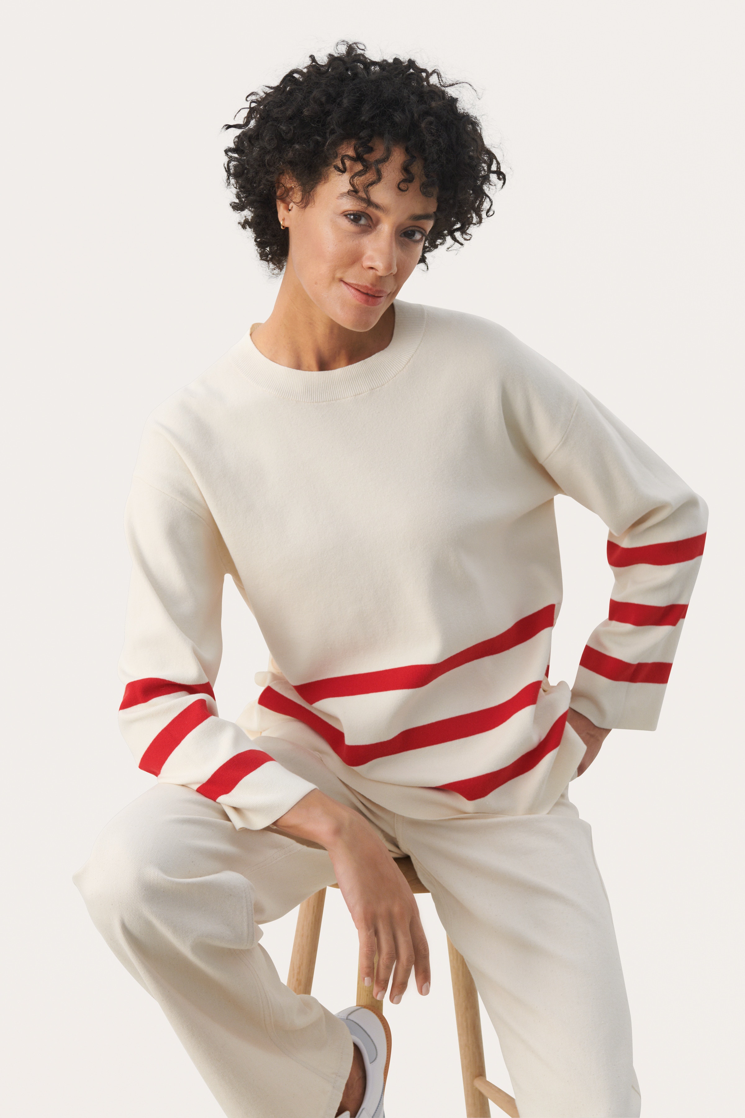 EmelyPW Stickad tröja LOOKBOOK FRONT 30309037-303339