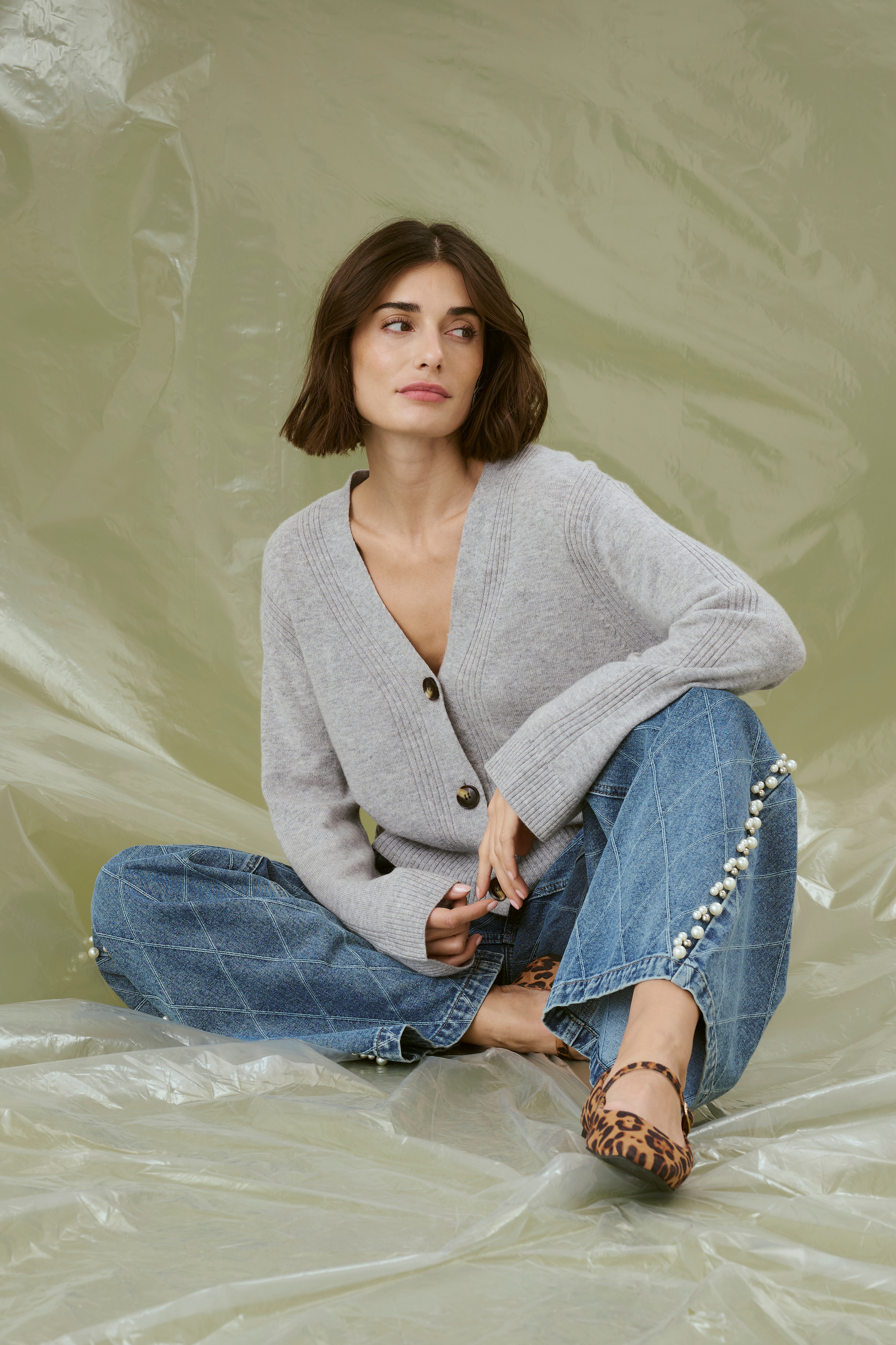 CUalys Jeans med pärlor LOCATION NONE 50112280-500027