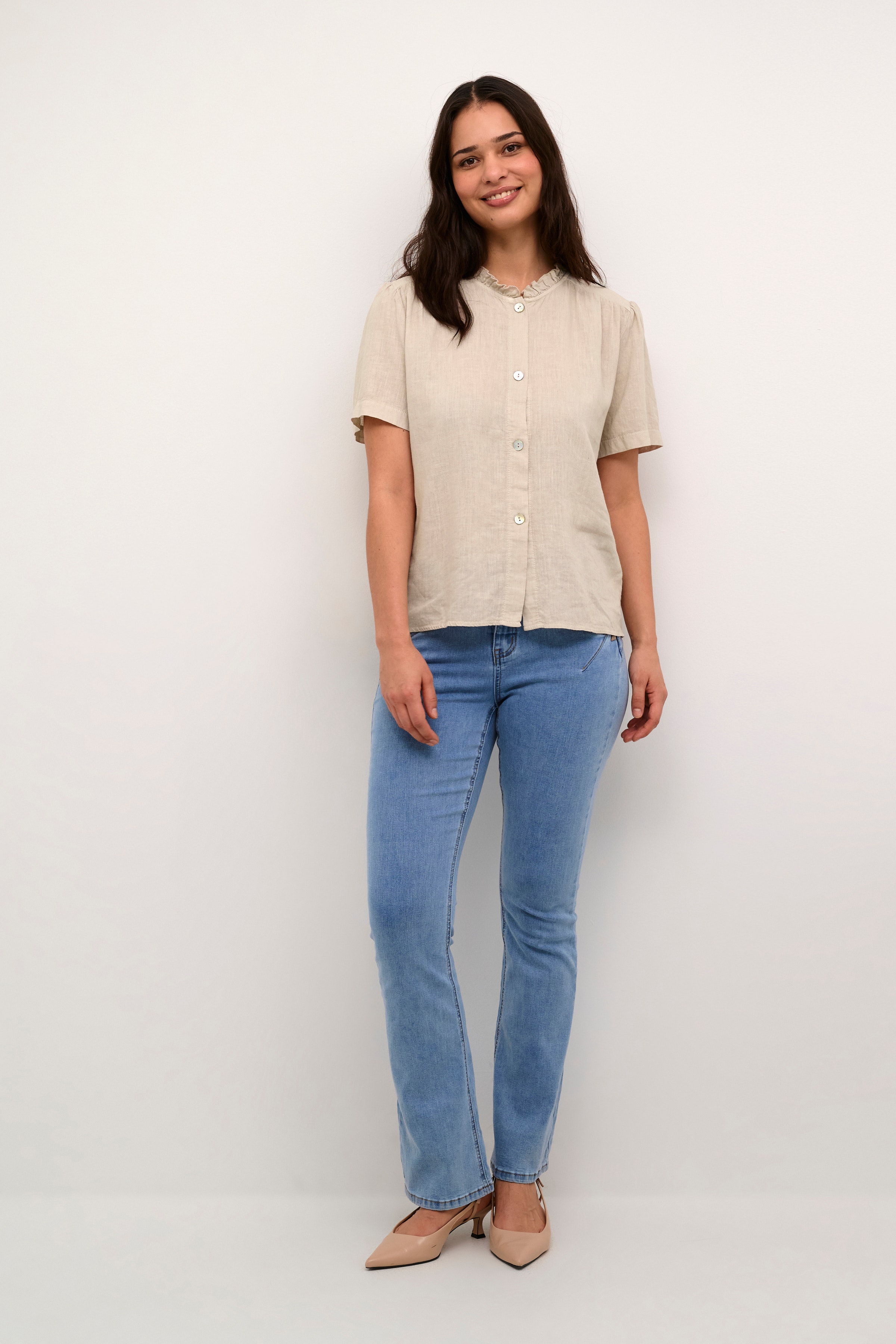 CRMellis Leinen Bluse LOOKBOOK FRONT 10613194-104537