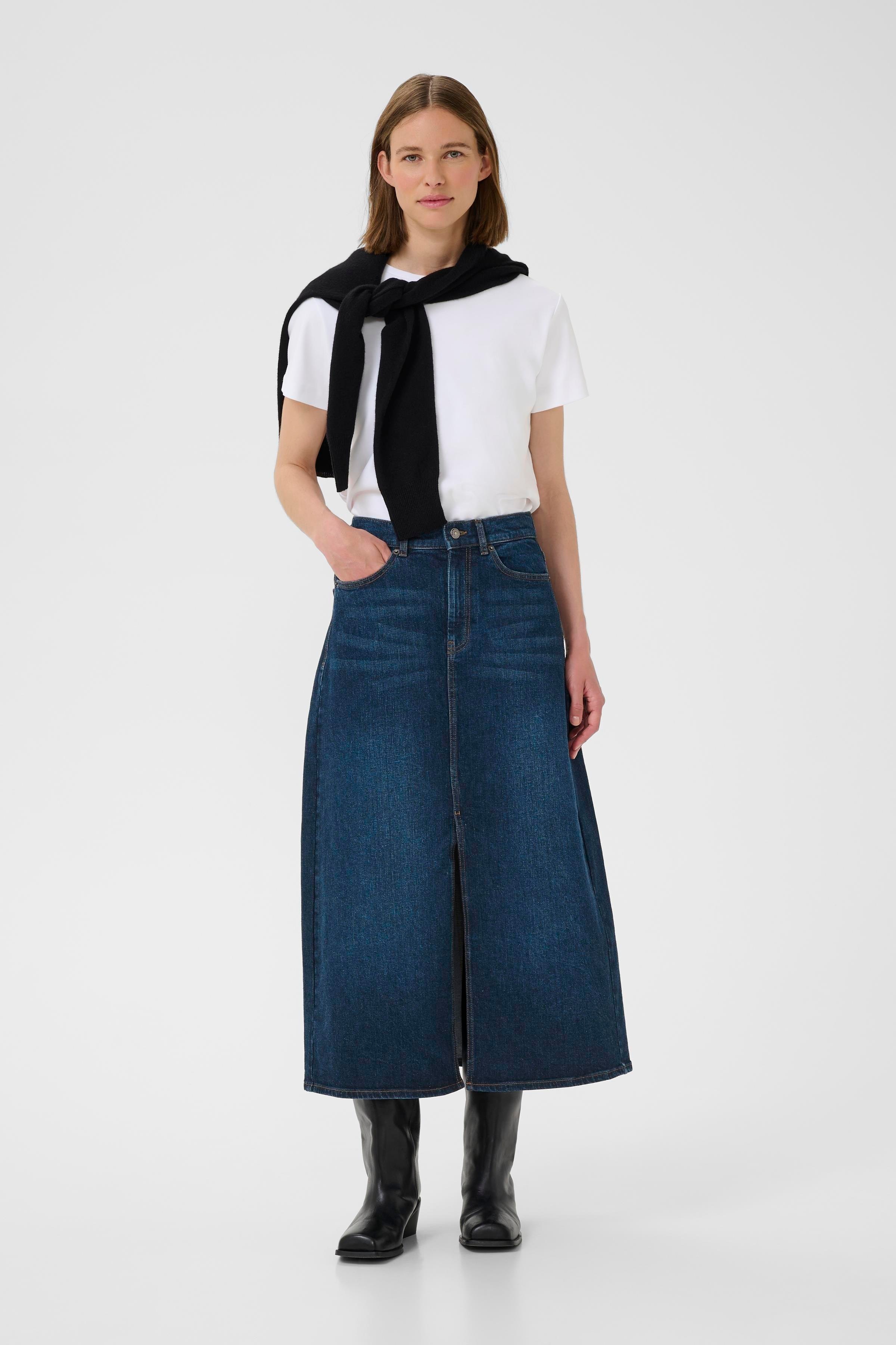 NanaIW Denim Skirt LOOKBOOK FRONT 30110972-304092