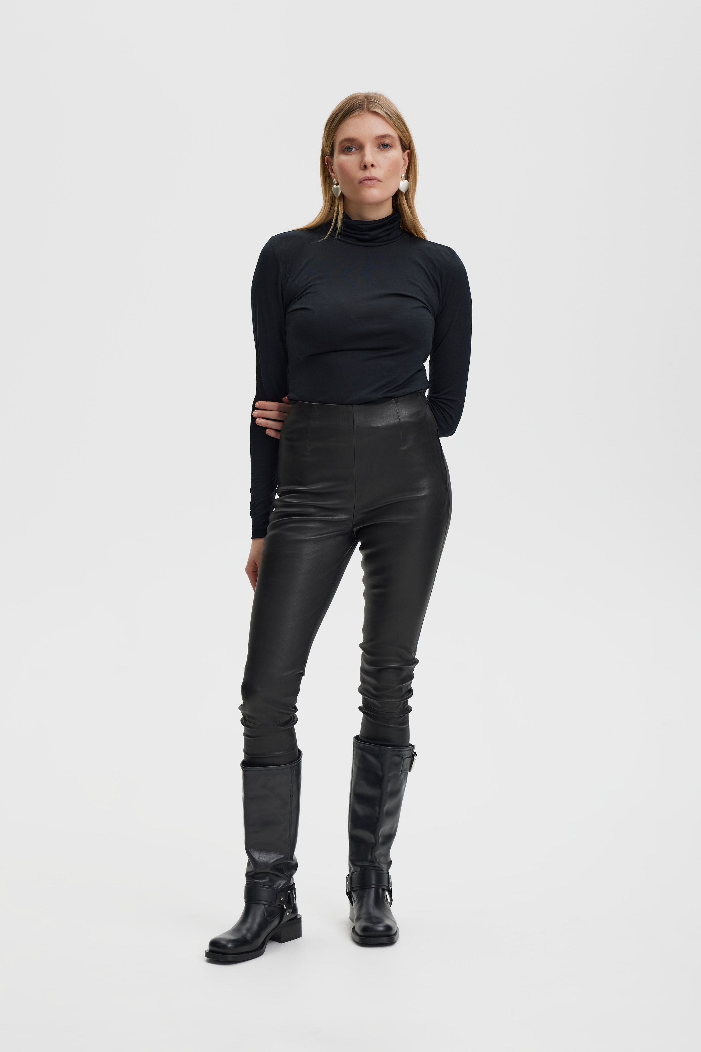 SashaGZ Leren broek LOOKBOOK FRONT 10905031-100017