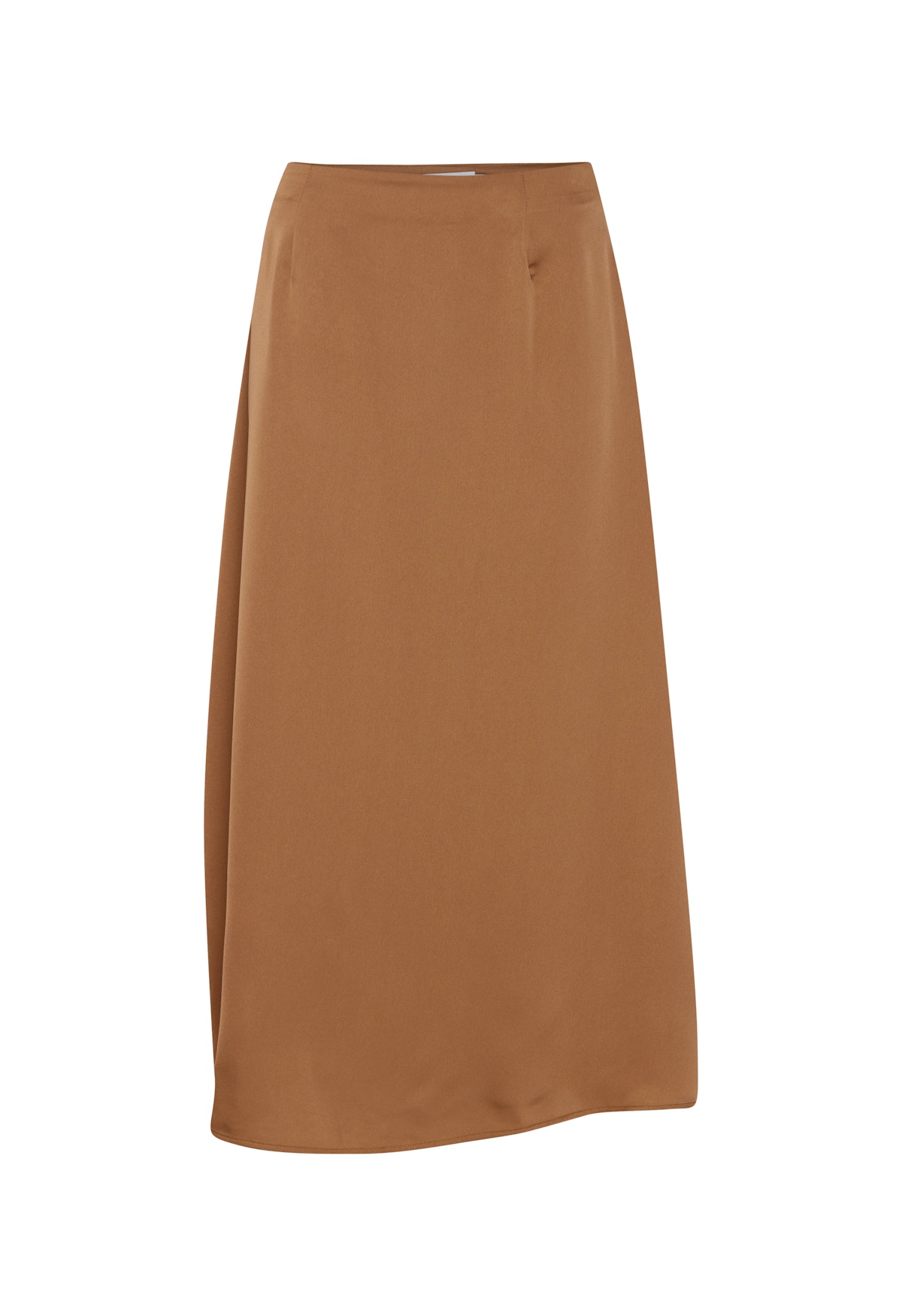 BXHILSE Skirt in toasted coconut polyester | BON'A PARTE
