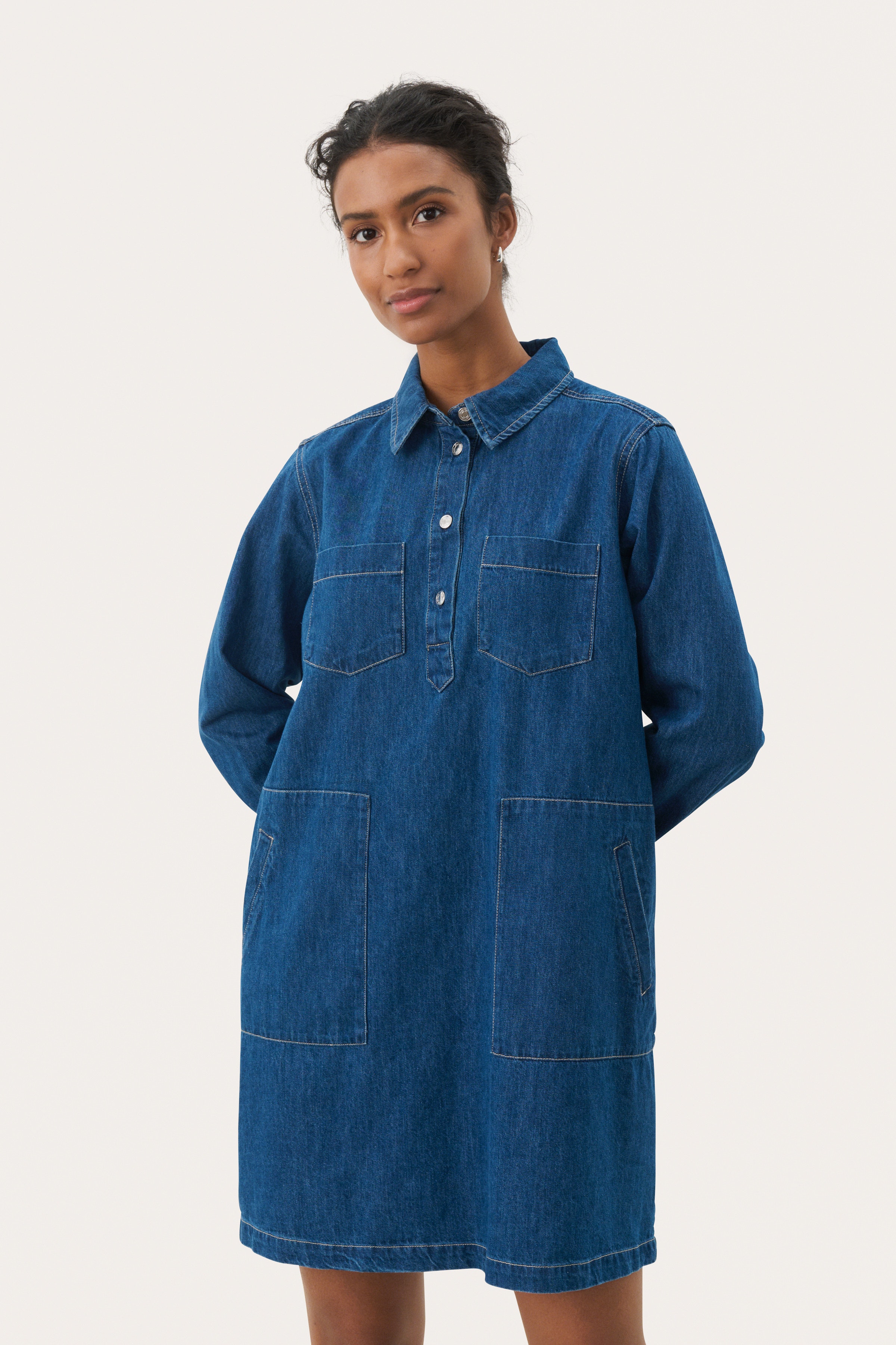 StinePW Jeansklänning LOOKBOOK FRONT 30308572-300145