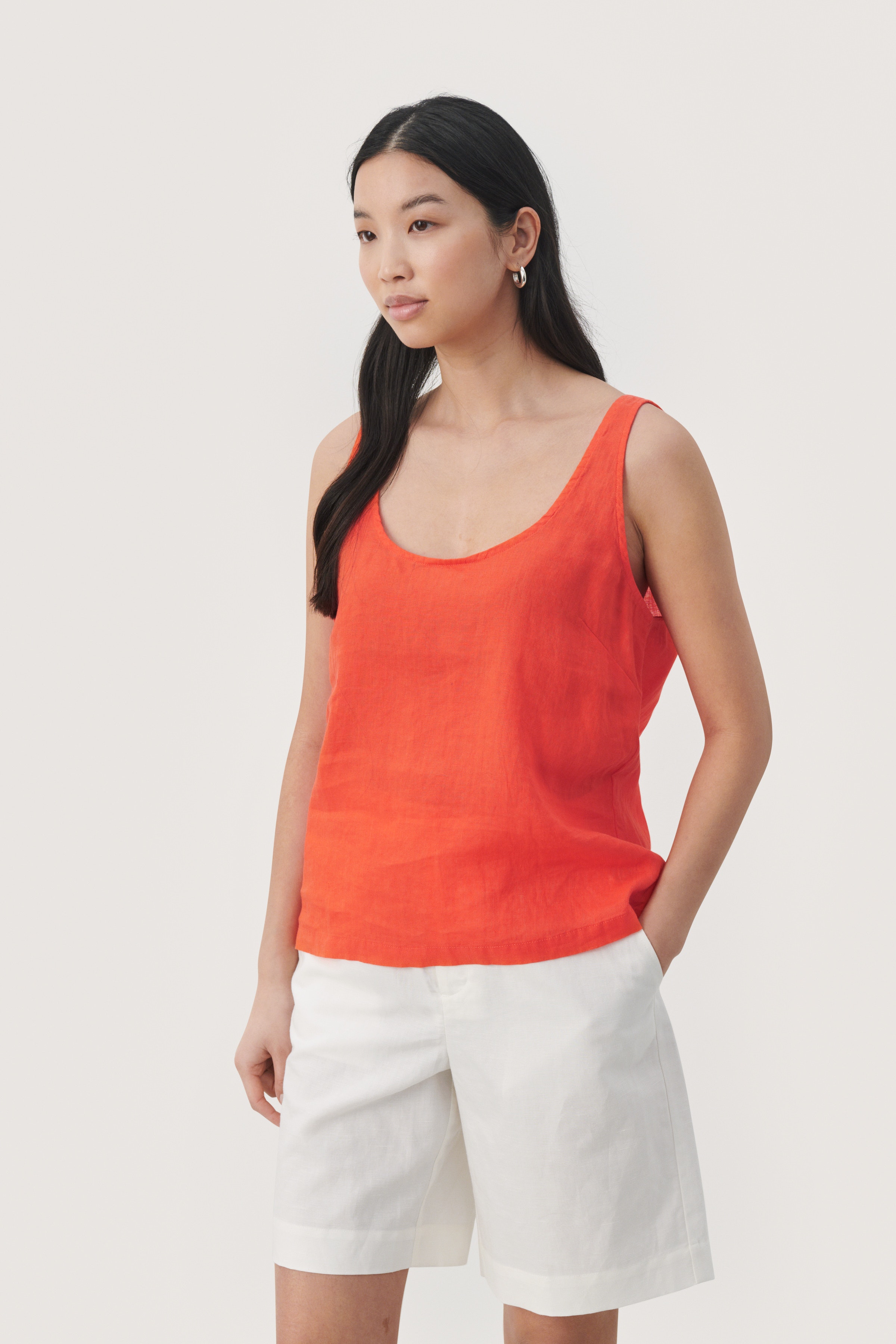 GenelliePW Hørbluse LOOKBOOK FRONT 30308600-171562