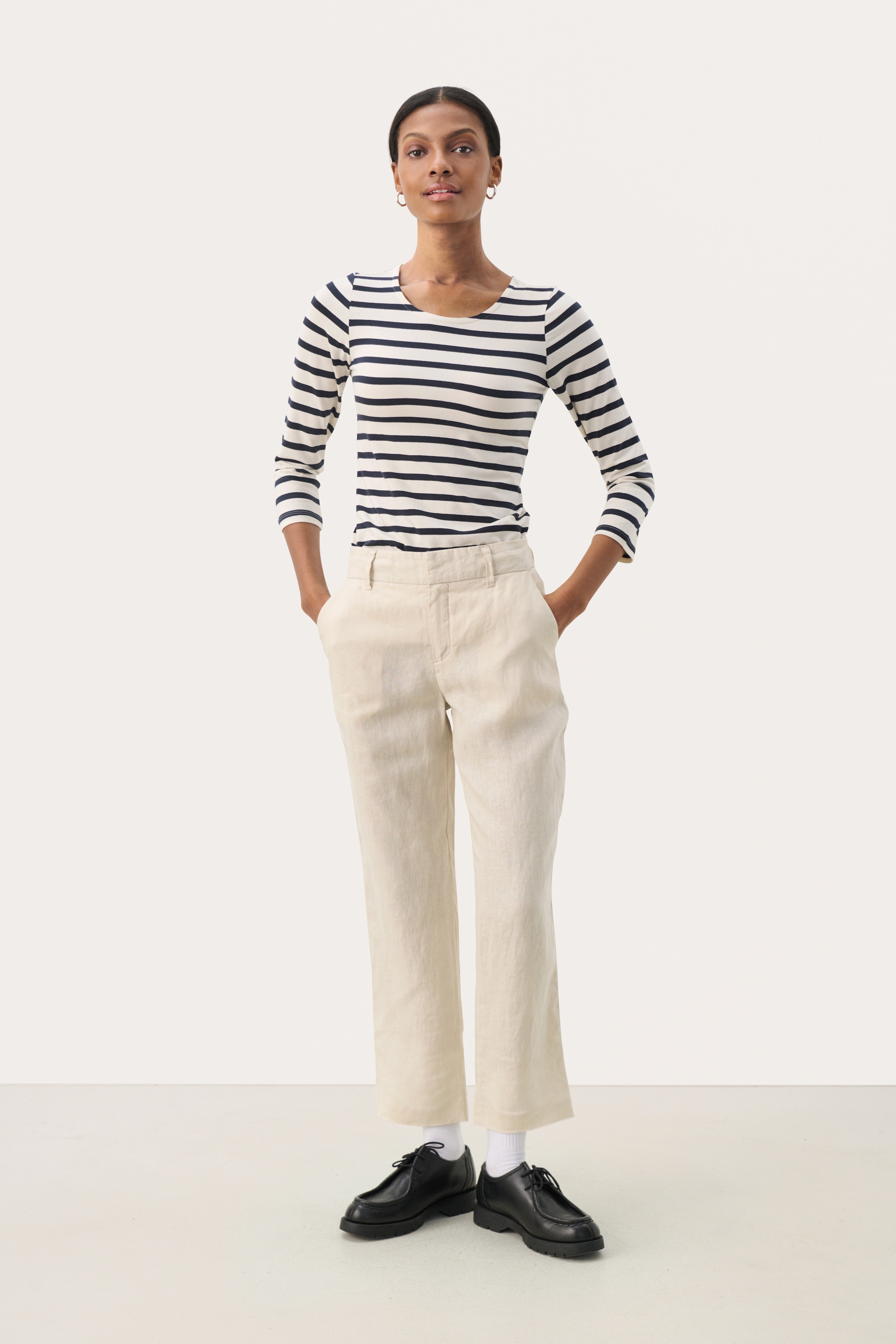 SoffePW Linen Trousers LOOKBOOK FRONT 30309389-130400