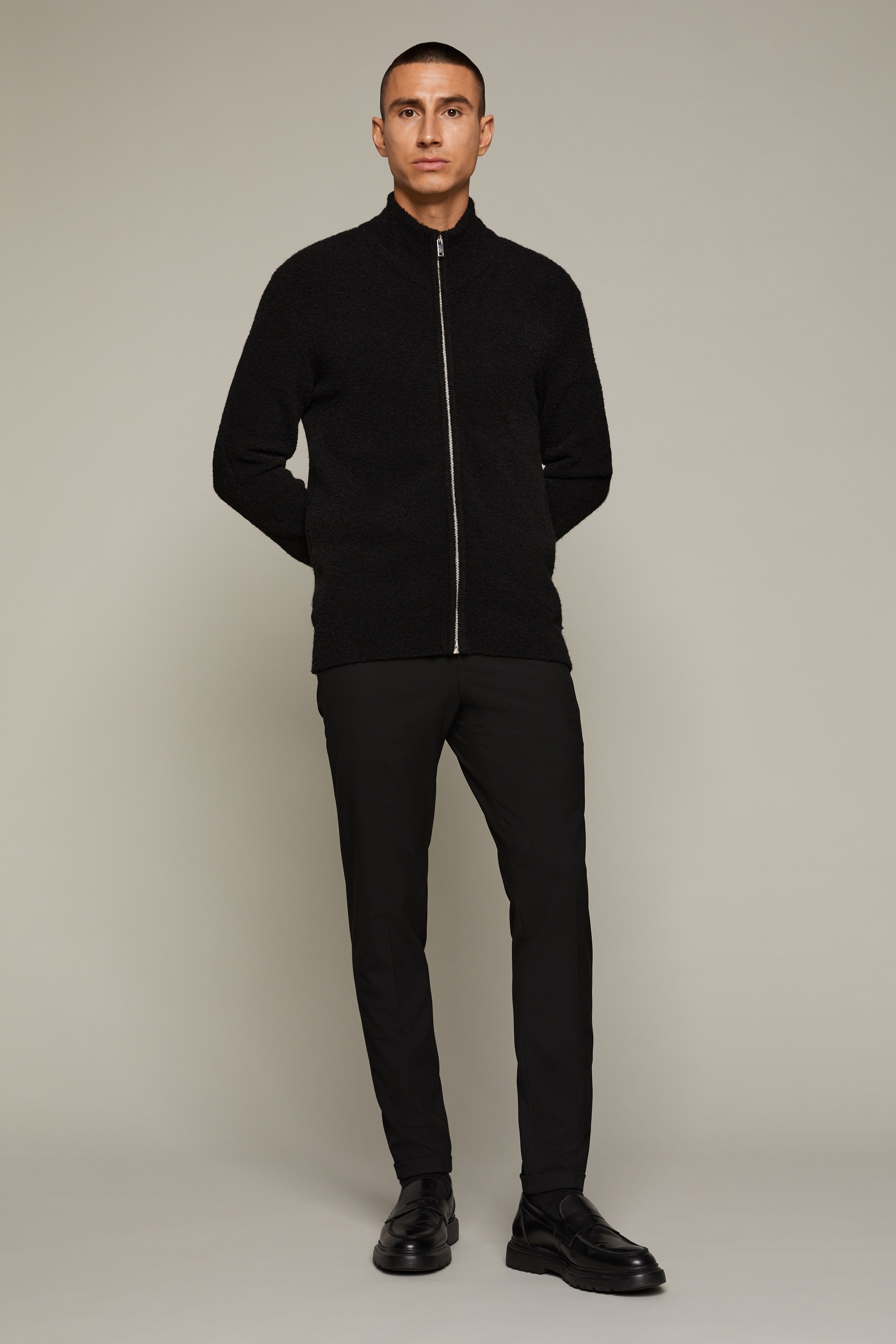 MAfunnel Knitted Cardigan LOOKBOOK FRONT 30206464-300275