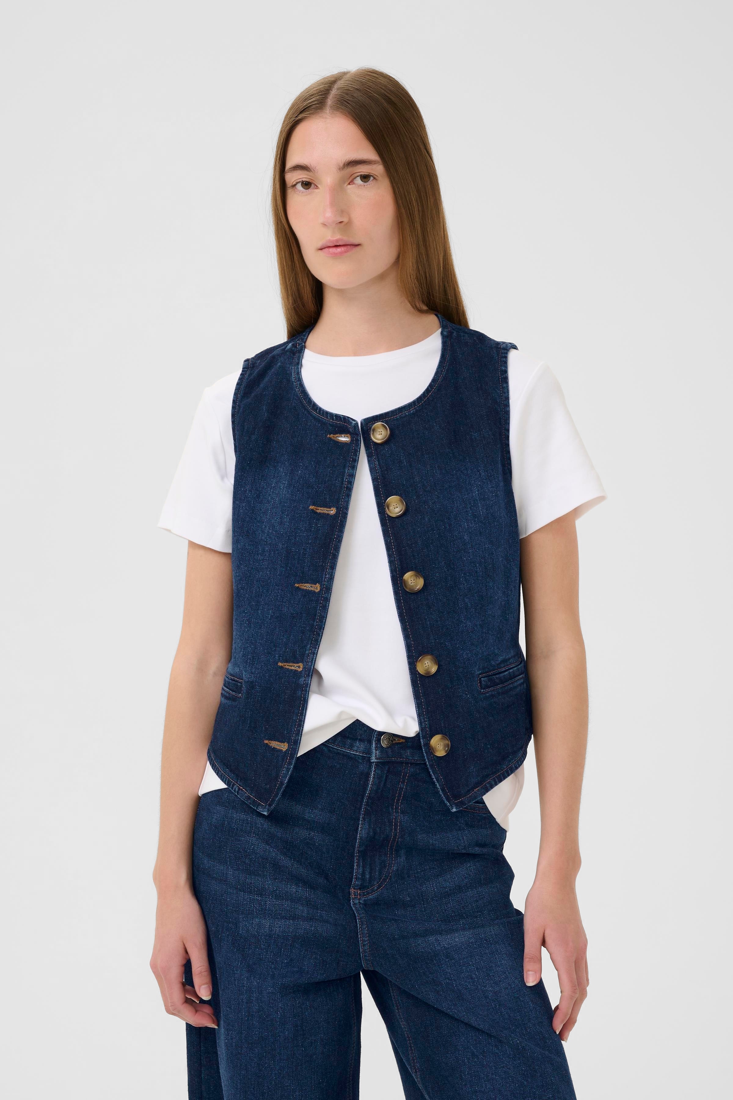 NanaIW Denim Vest LOOKBOOK FRONT 30110967-304092