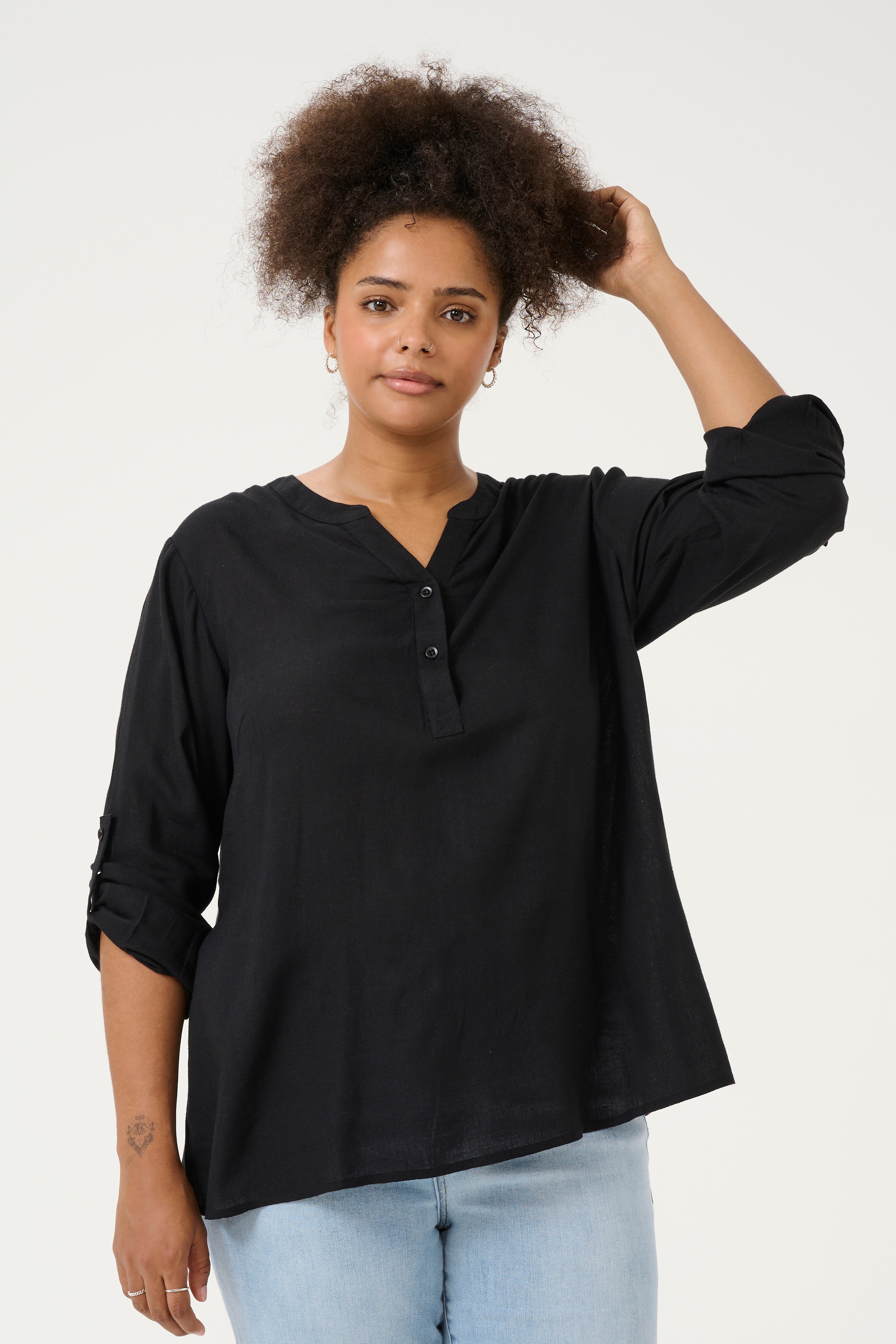 KCmille Blouse en Lin LOOKBOOK FRONT 10582215-100121