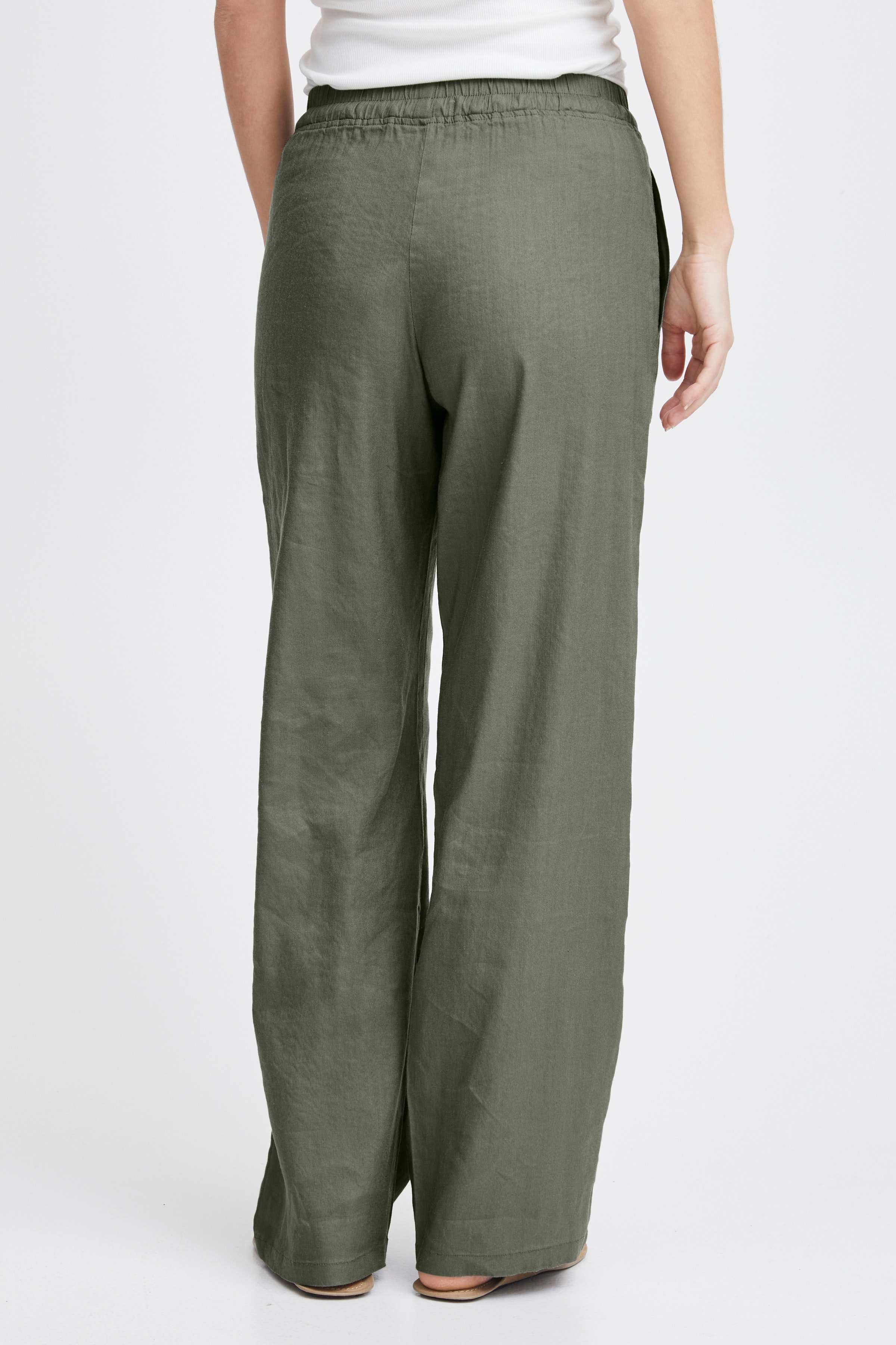 PZLUCA Full Length Wide Leg Bukser LOOKBOOK BACK 50208020-180312