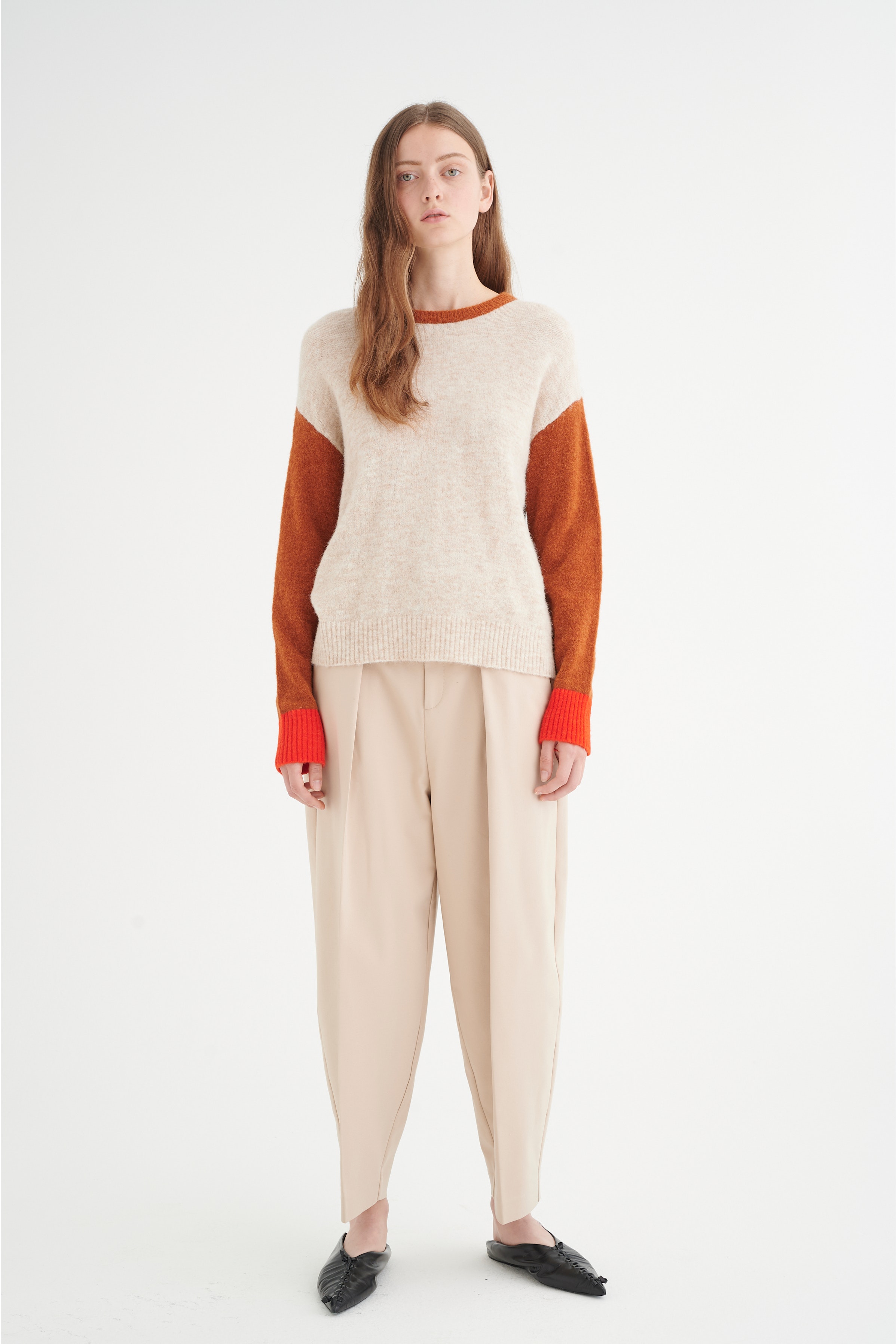 TessaIW Stickad pullover LOOKBOOK FRONT 30106507-300916