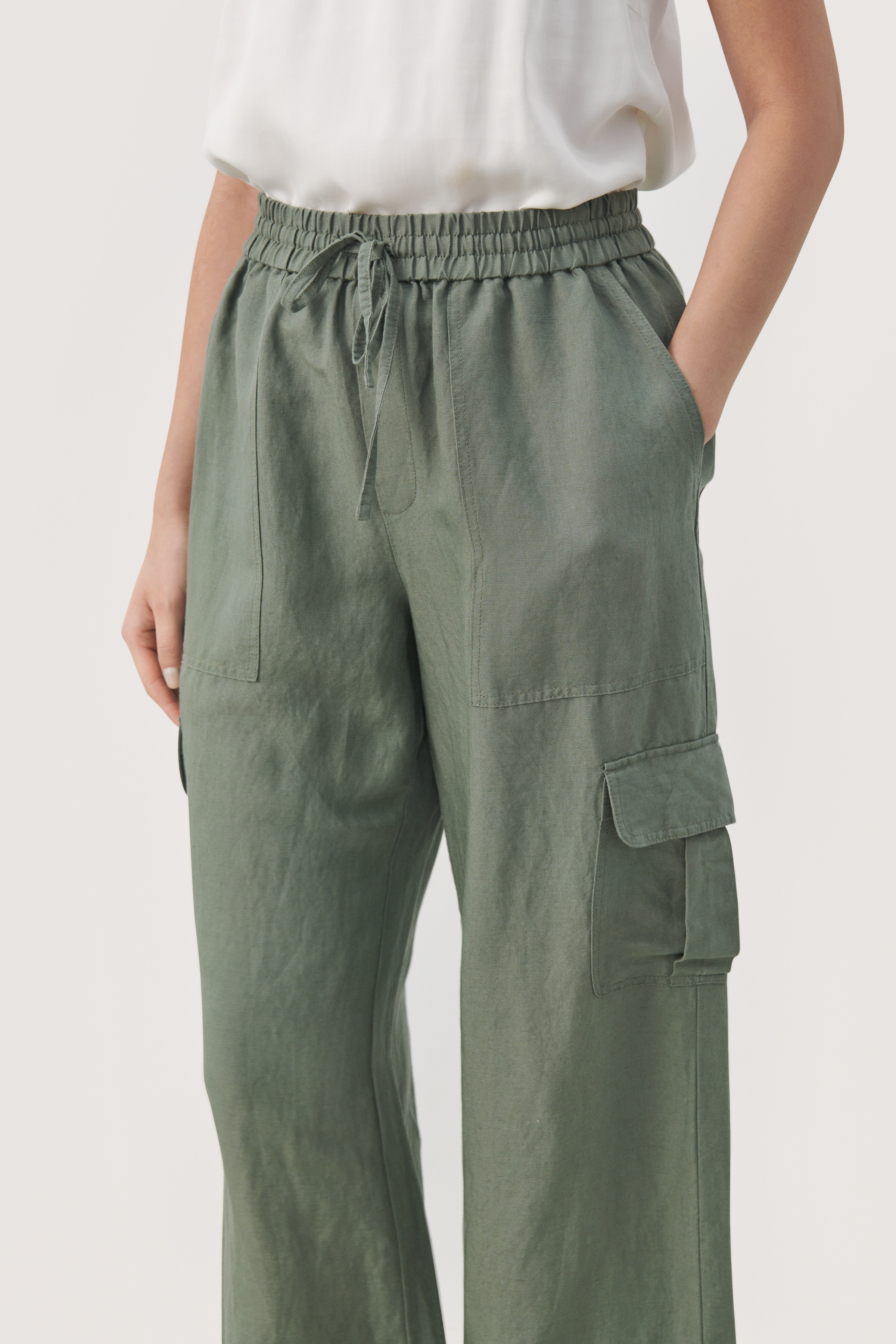 GraziaPW Leinen Cargohose LOOKBOOK DETAIL 30308676-185806