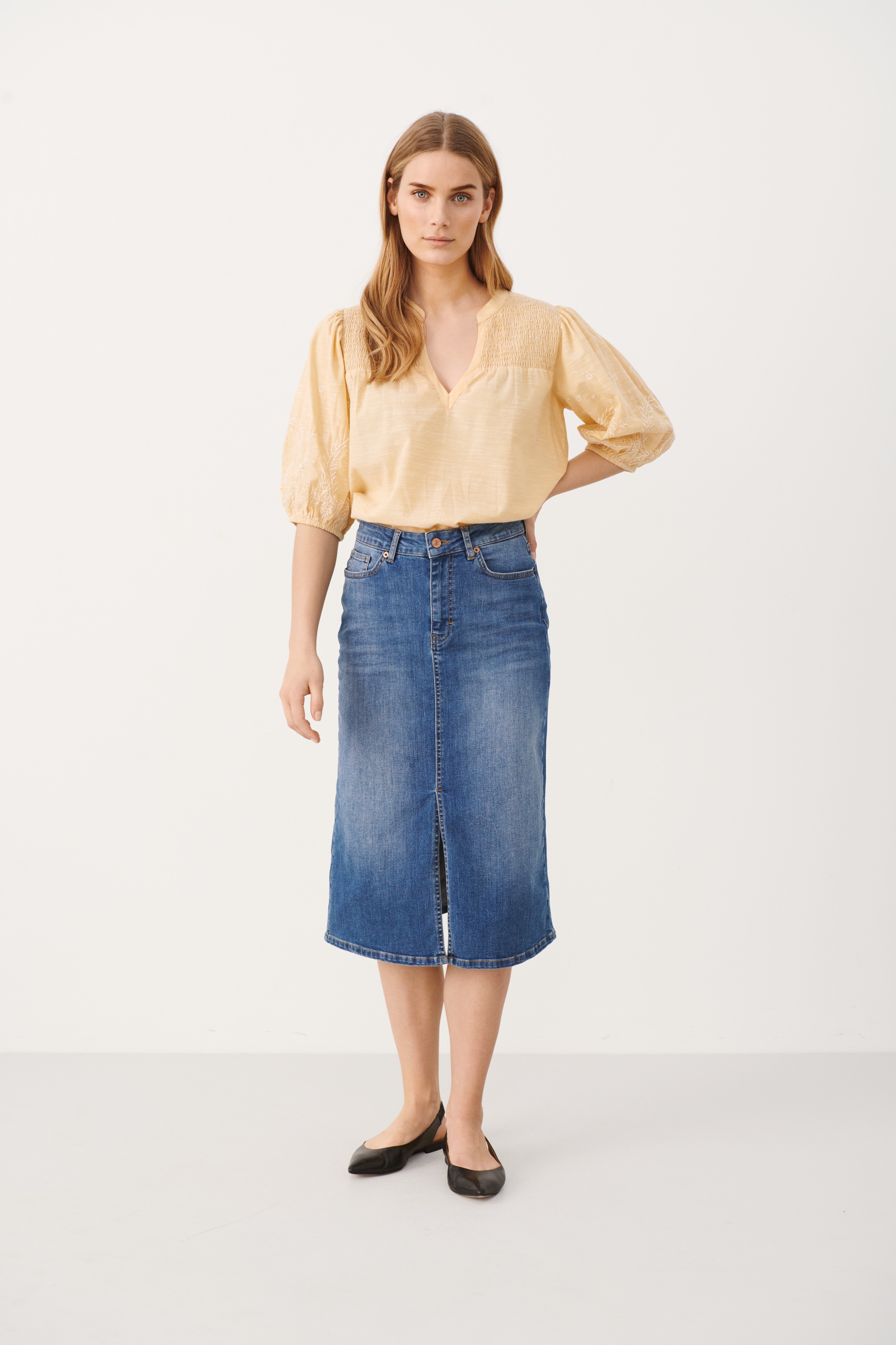 DilinPW Denim skirt LOOKBOOK FRONT 30306383-300151
