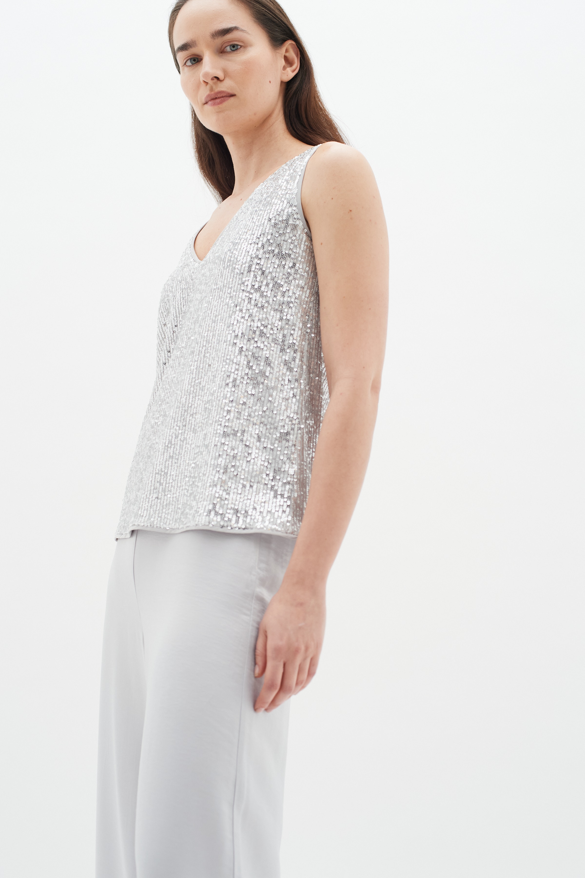 BarbaraIW Sequin Top LOOKBOOK FRONT 30109888-300030