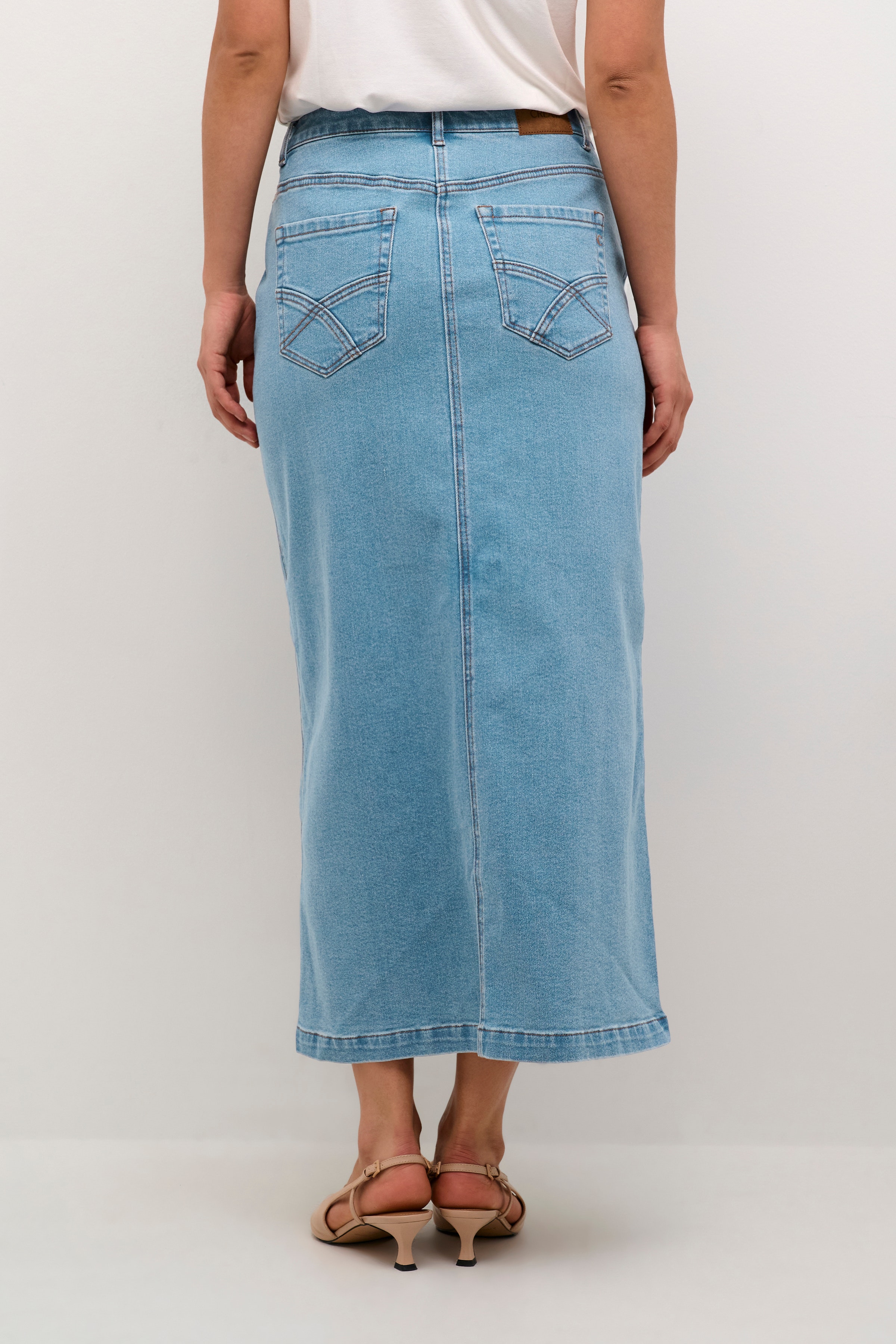 CREbba Denim skirt LOOKBOOK BACK 10612261-103828