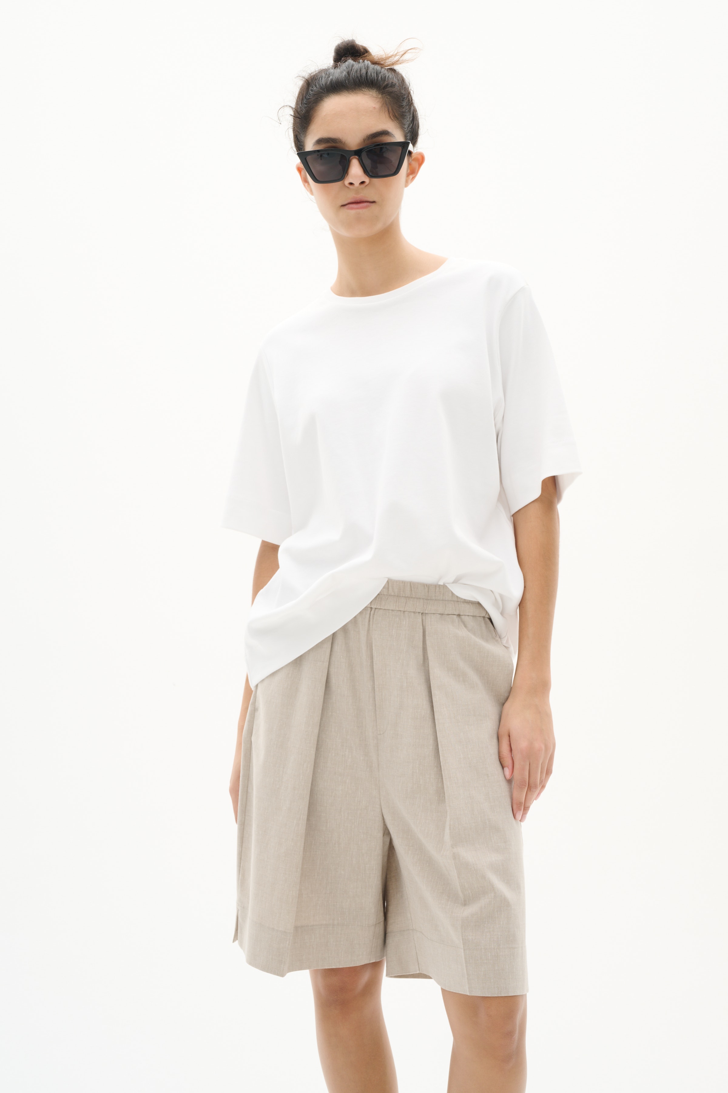 YatesIW Hør Shorts LOOKBOOK FRONT 30110464-1614061