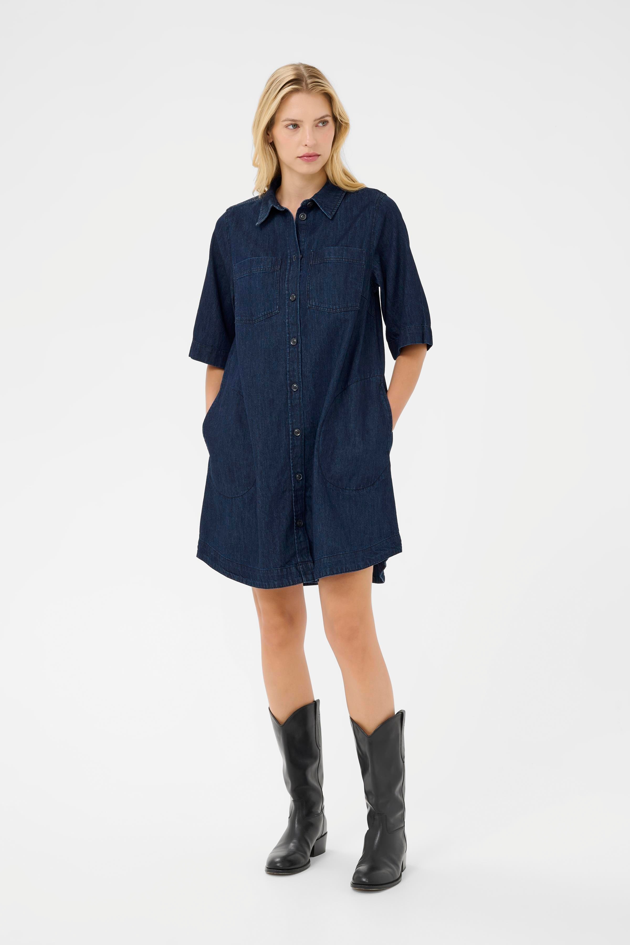 SardiaPW Denimkjole LOOKBOOK FRONT 30309973-300159