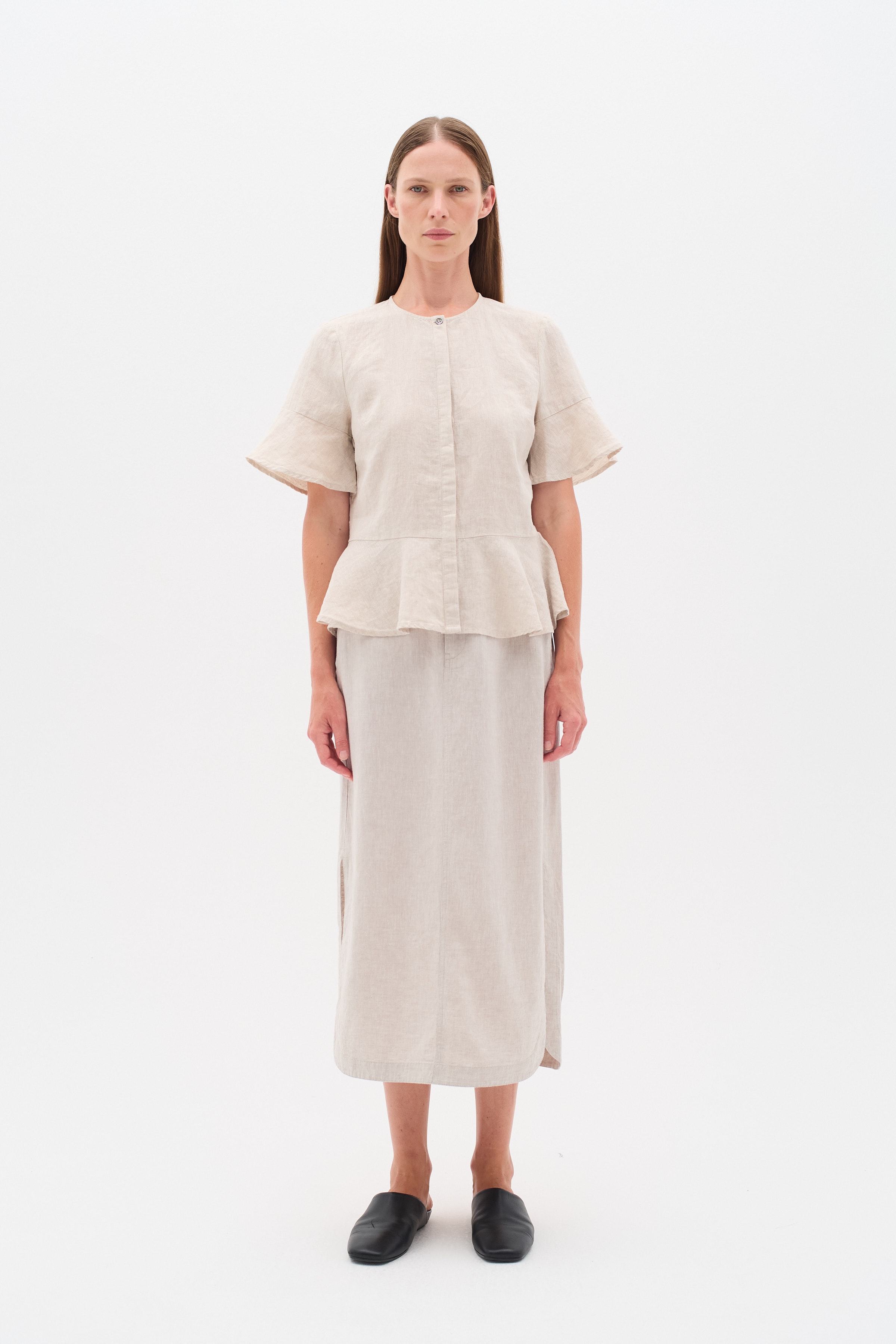 RimoneIW Linnen Rok LOOKBOOK FRONT 30110364-1304031