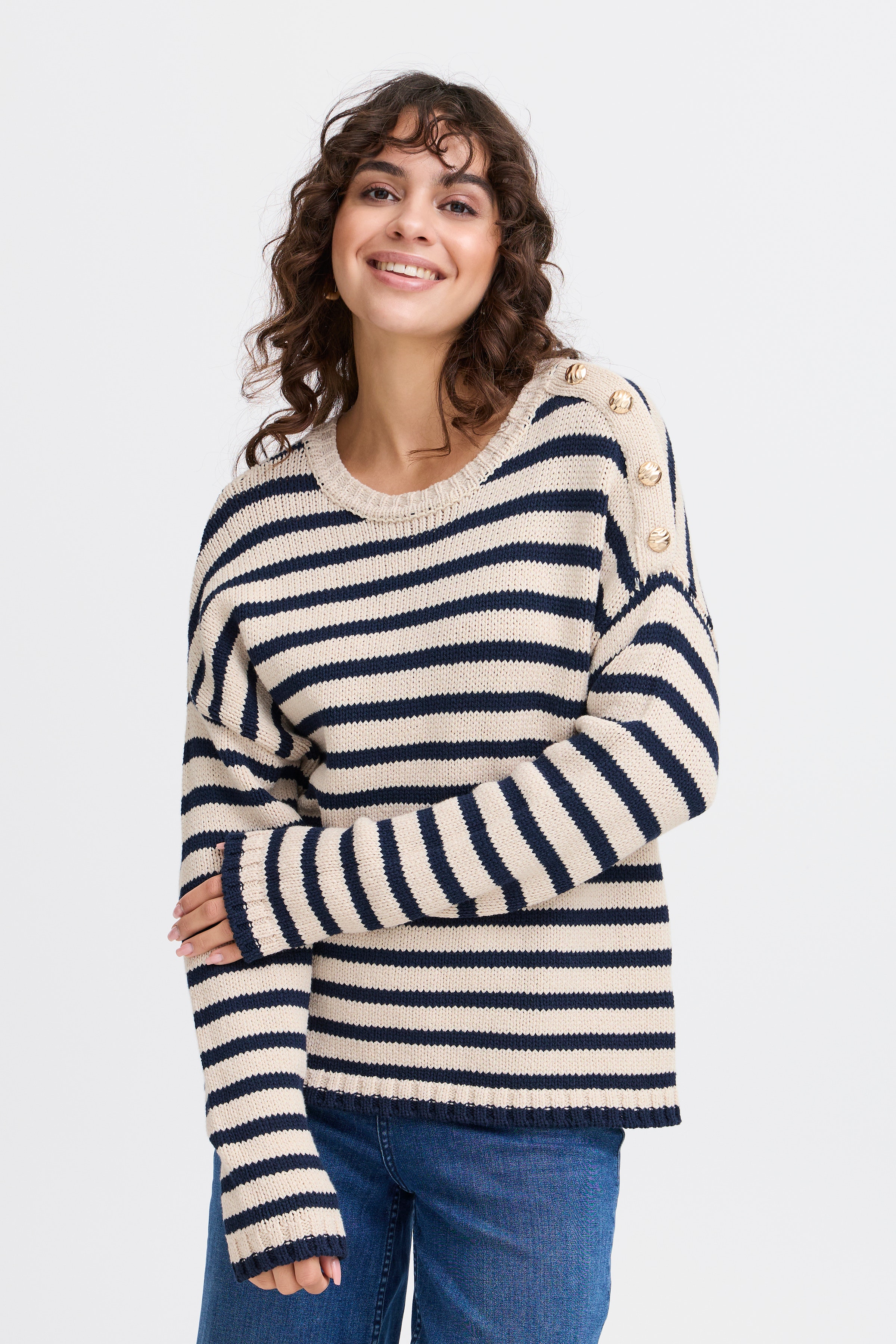 FRBELINDA PU 1 Strickpullover LOOKBOOK FRONT 20615112-204025