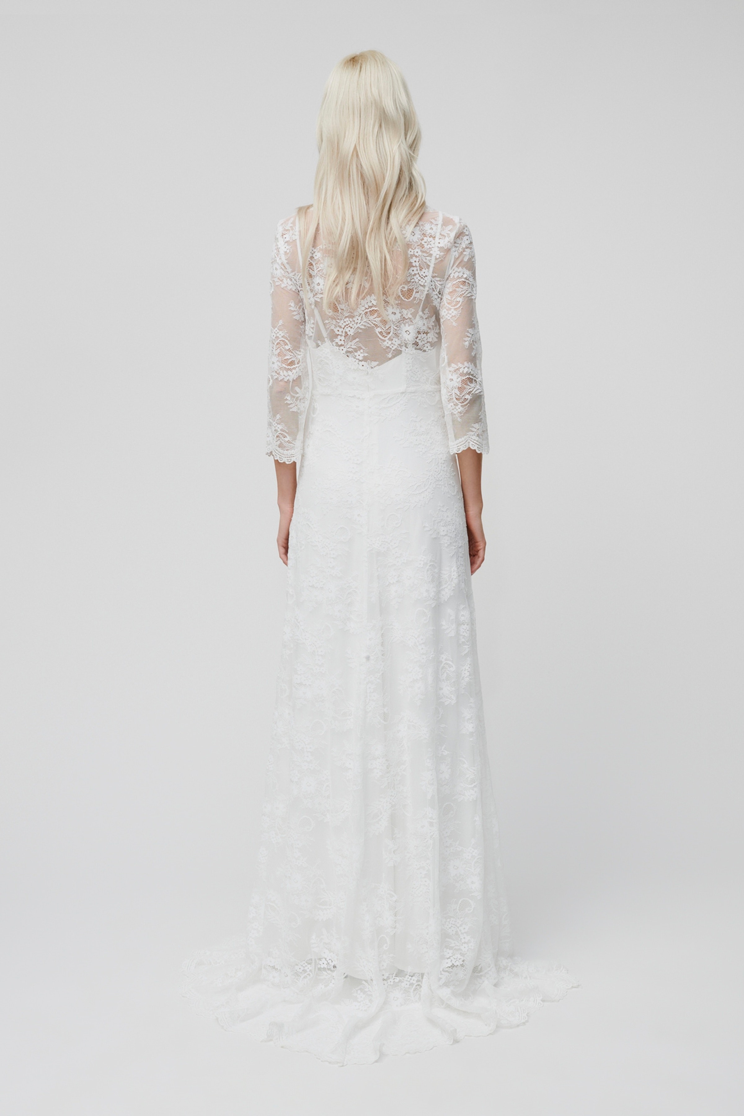 DALIA Kjole LOOKBOOK BACK 30600175-WH010