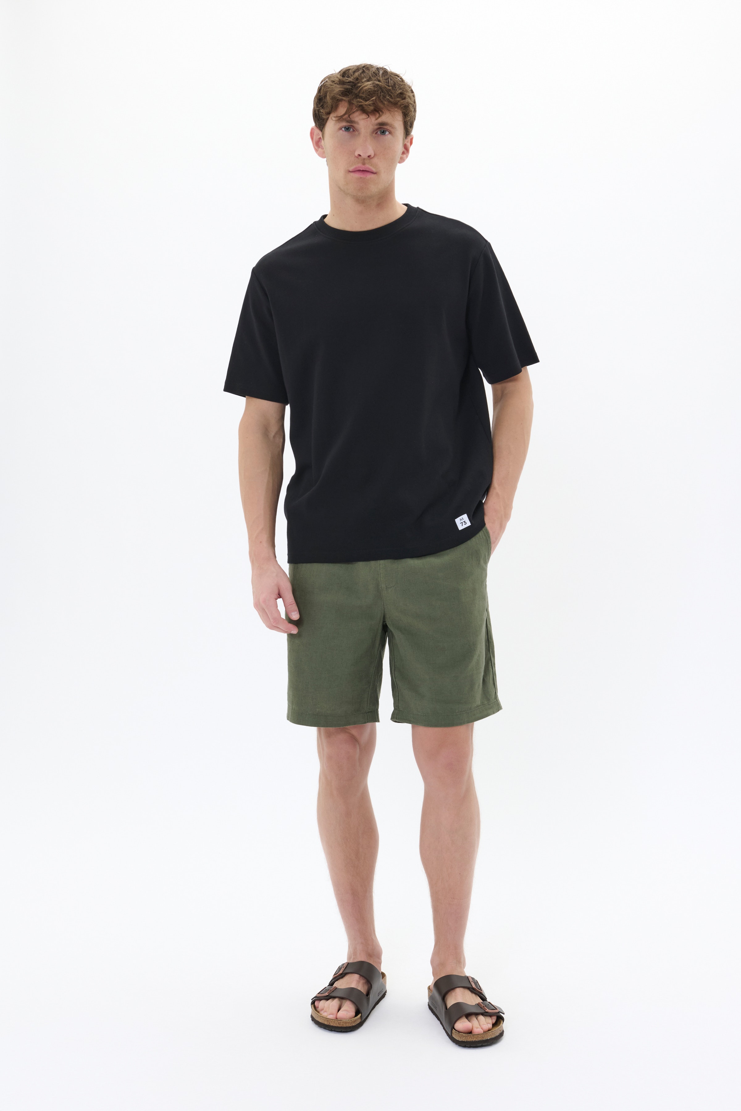 MAbarton Leinen-Shorts LOOKBOOK FRONT 30206032-190309