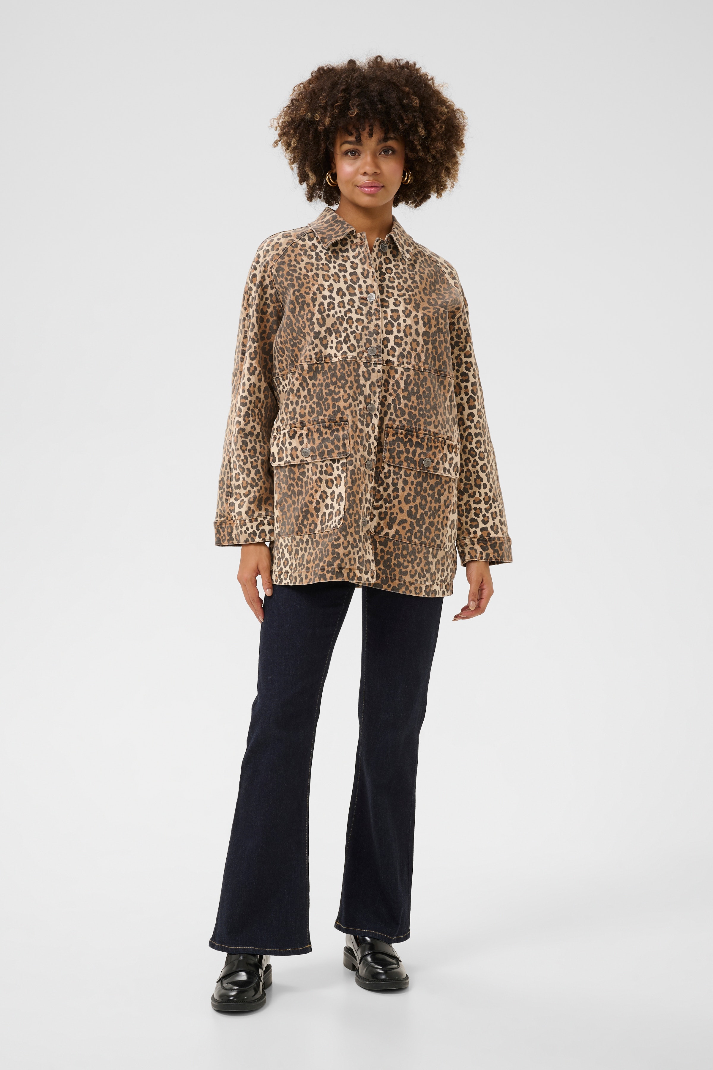 CUaliena Leopard Hemdjacke LOOKBOOK FRONT 50111657-107355