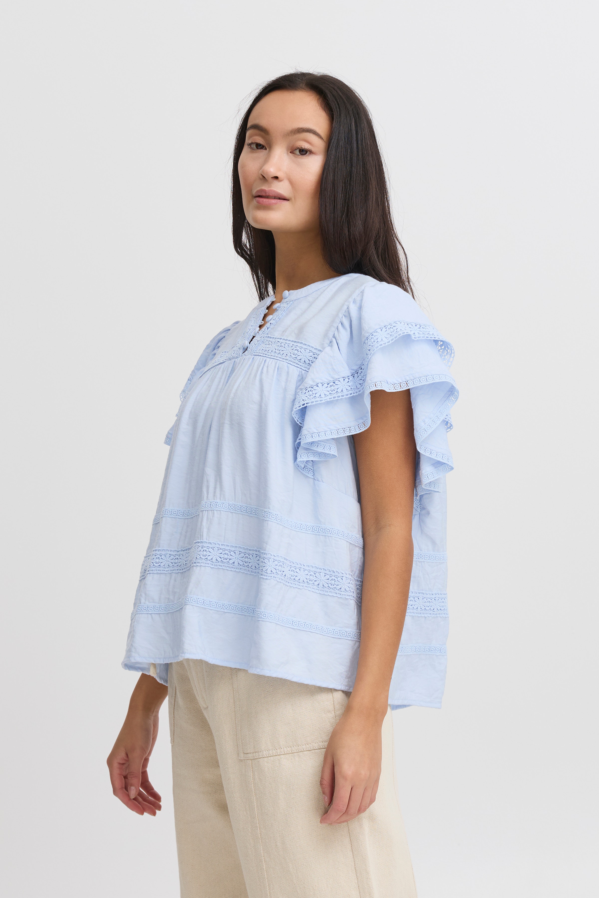 IRDEMI Kortärmad blus LOOKBOOK FRONT 20122628-144110