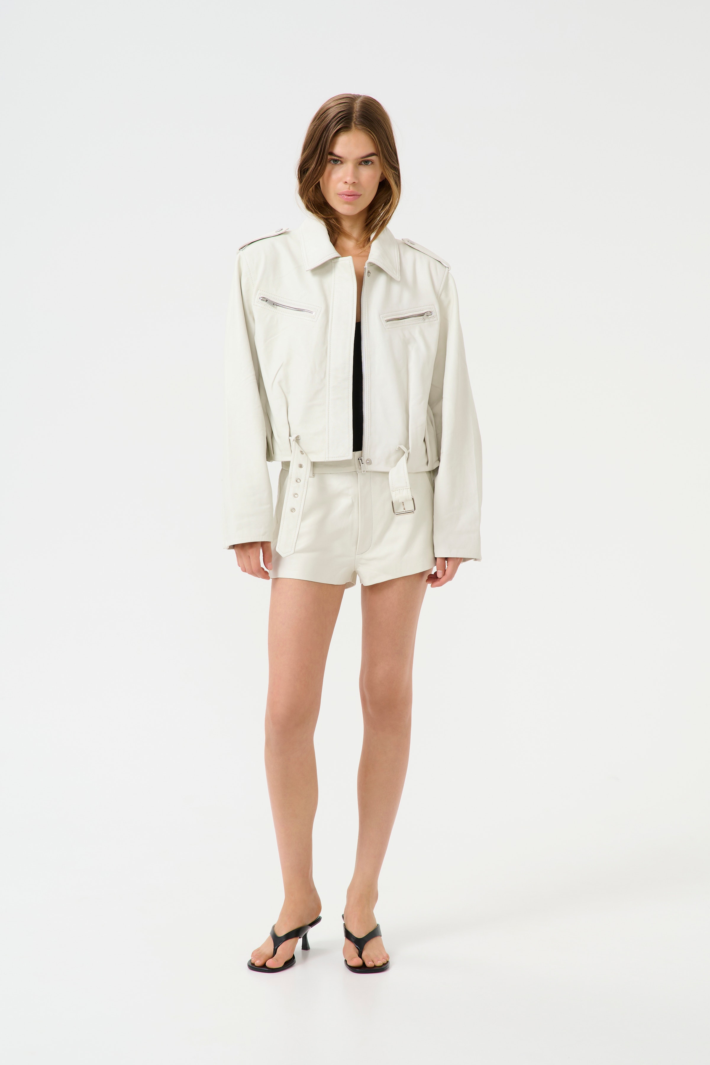 GZkatri Læderjakke LOOKBOOK FRONT 10910163-100360