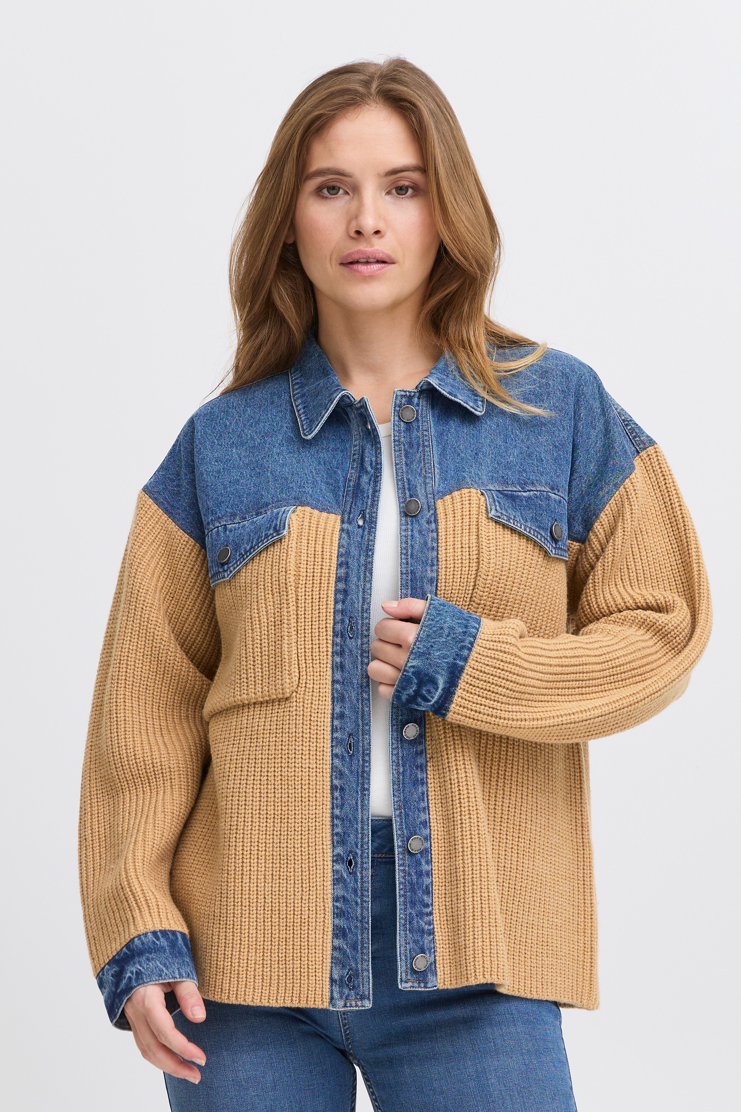 PZMARIT Stickad cardigan LOOKBOOK FRONT 50208572-200005