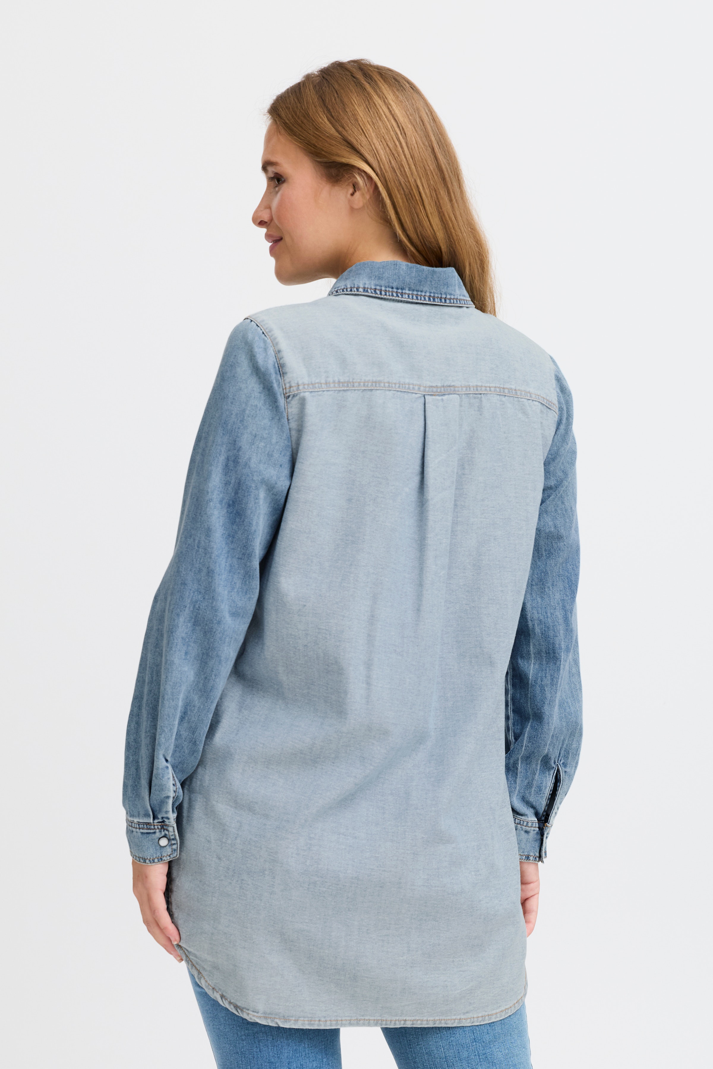 PZSYLVIE Denim blouse LOOKBOOK BACK 50208695-200005