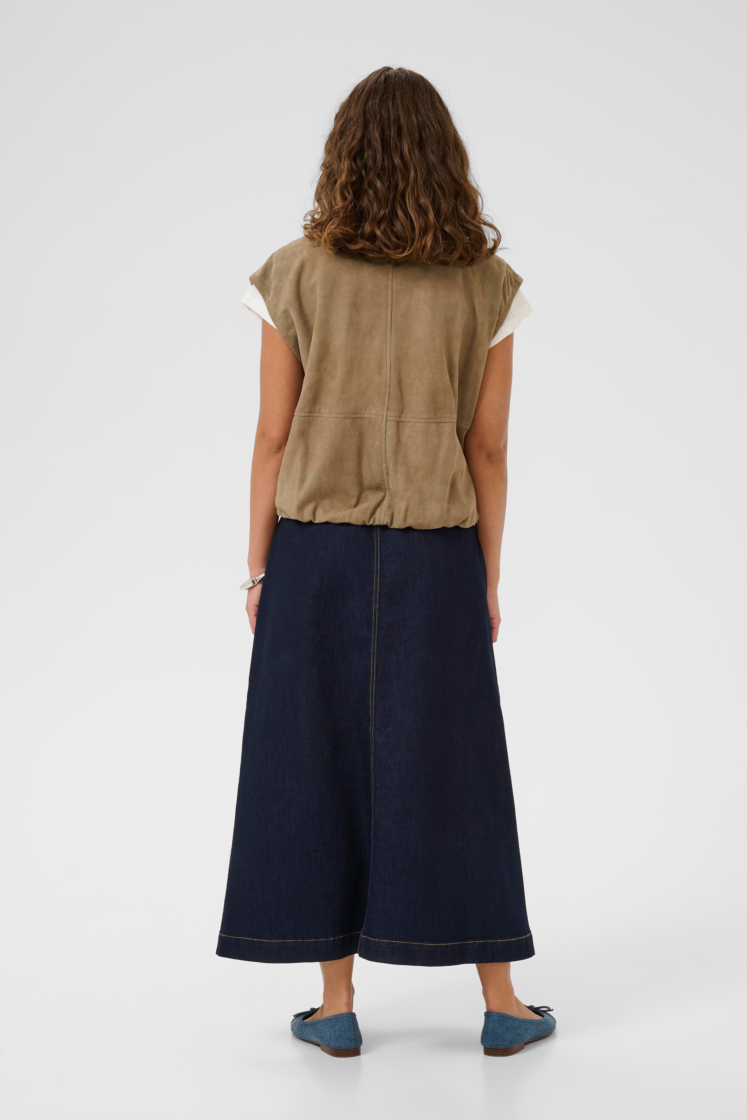 CUannemie Suede waistcoat LOOKBOOK BACK 50112731-171009