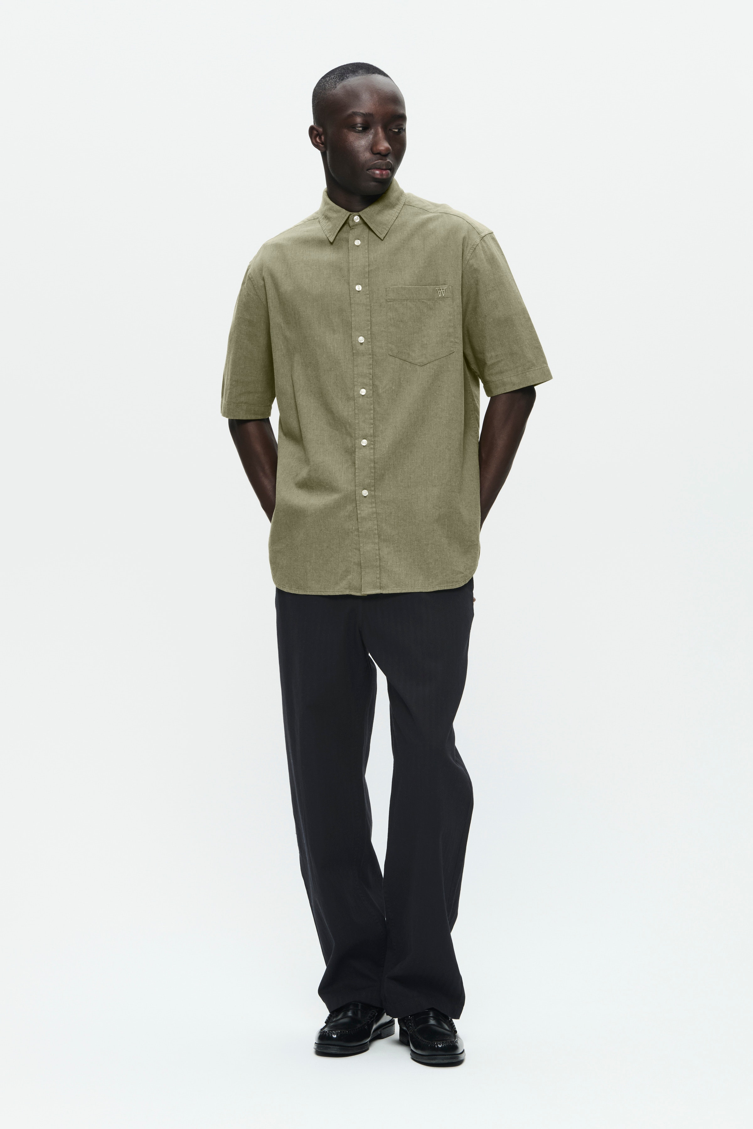 WWaaron Hør Skjorte  LOOKBOOK FRONT 30251408-180515
