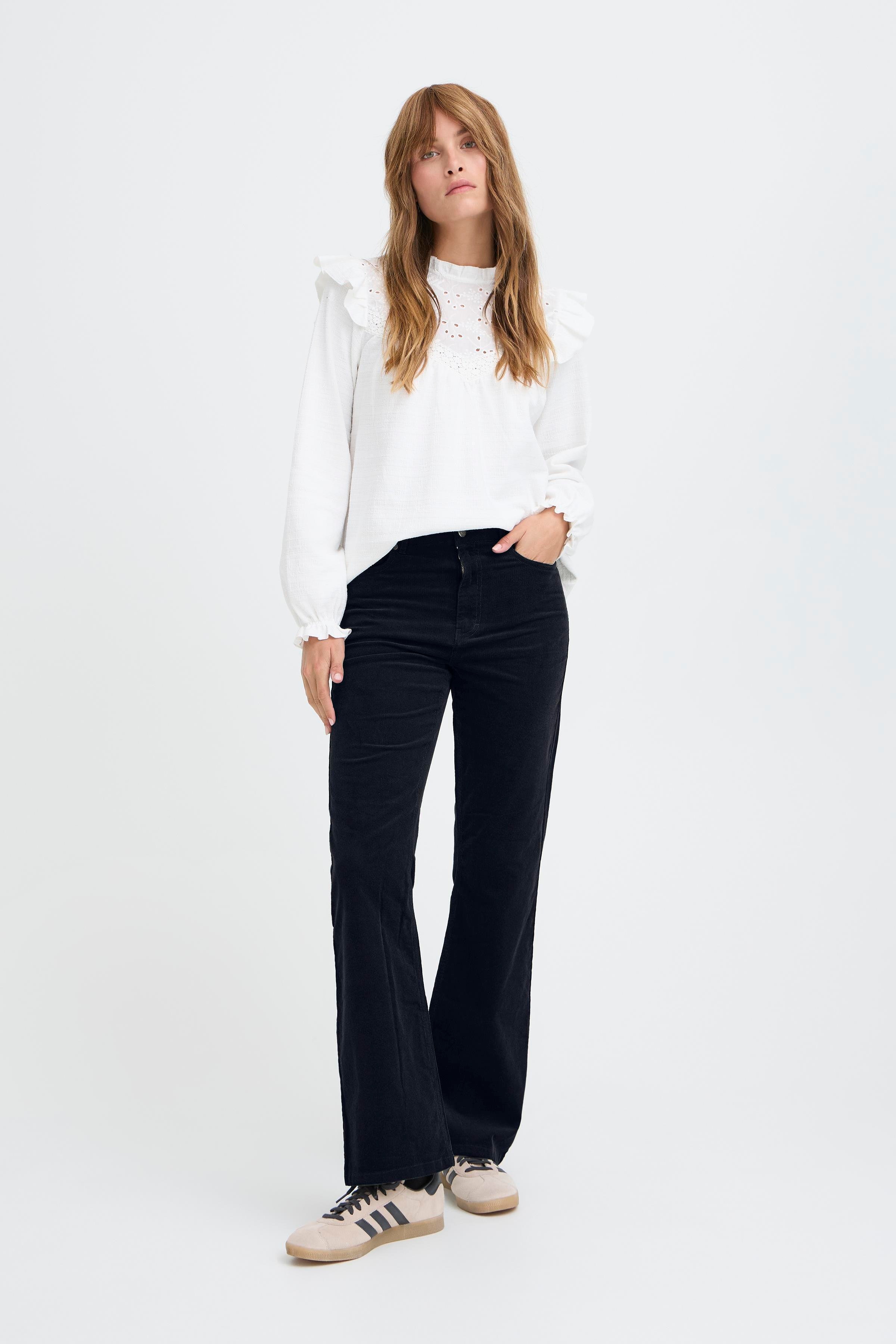 PZSALLY Ultra High Waist Bootcut Trousers LOOKBOOK FRONT 50210072-194020