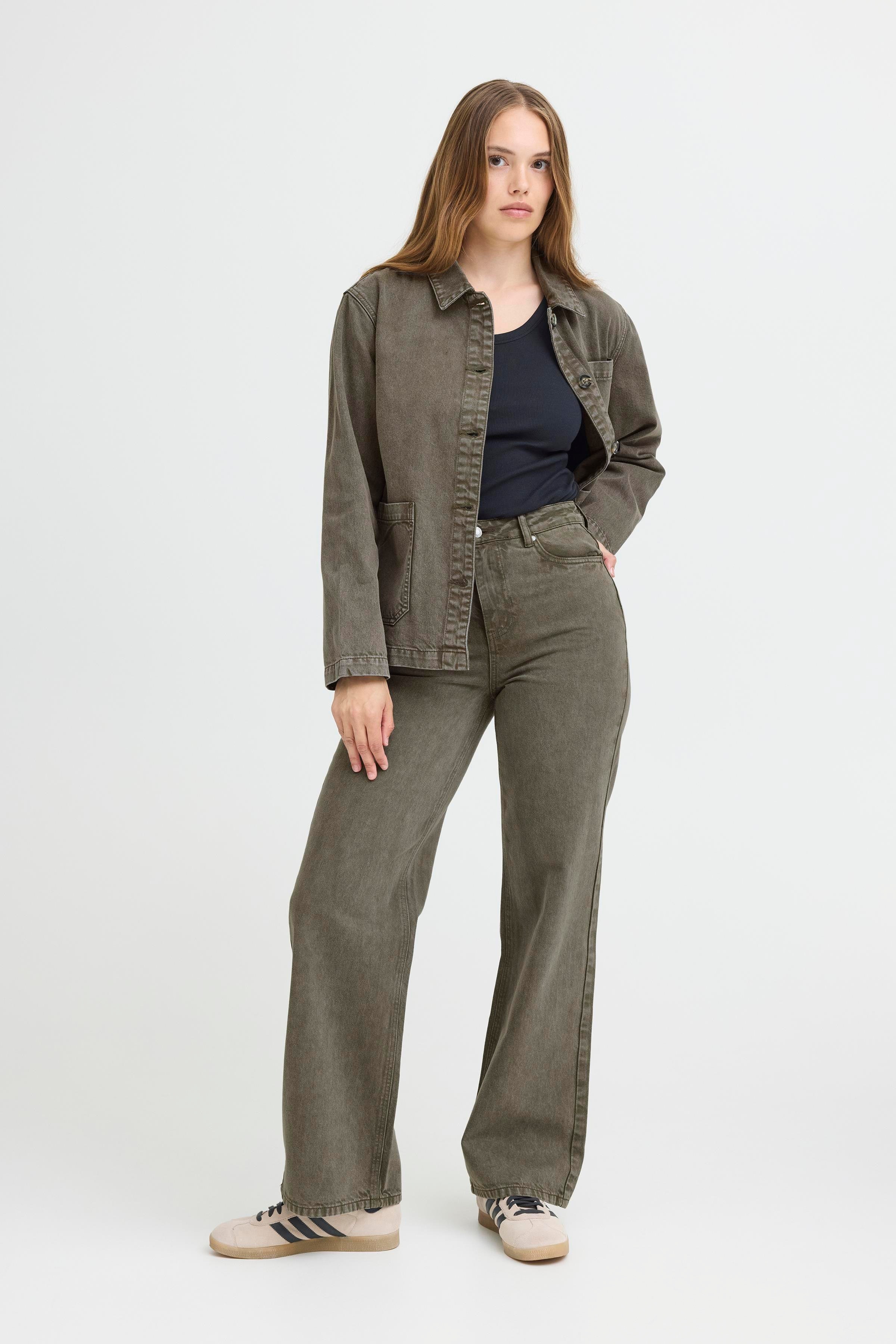 PZGIANNI Ultra High Waist Wide Leg Bukser LOOKBOOK FRONT 50209134-190511