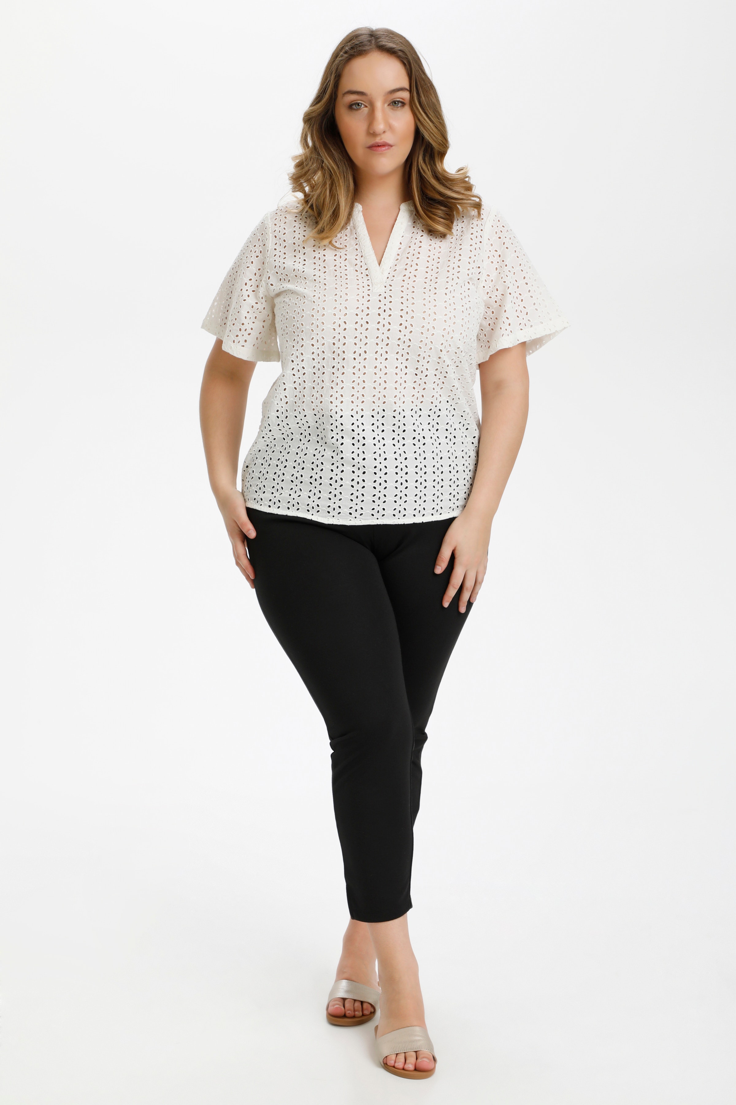 Blouse met korte mouwen LOOKBOOK FRONT 10580101-50003