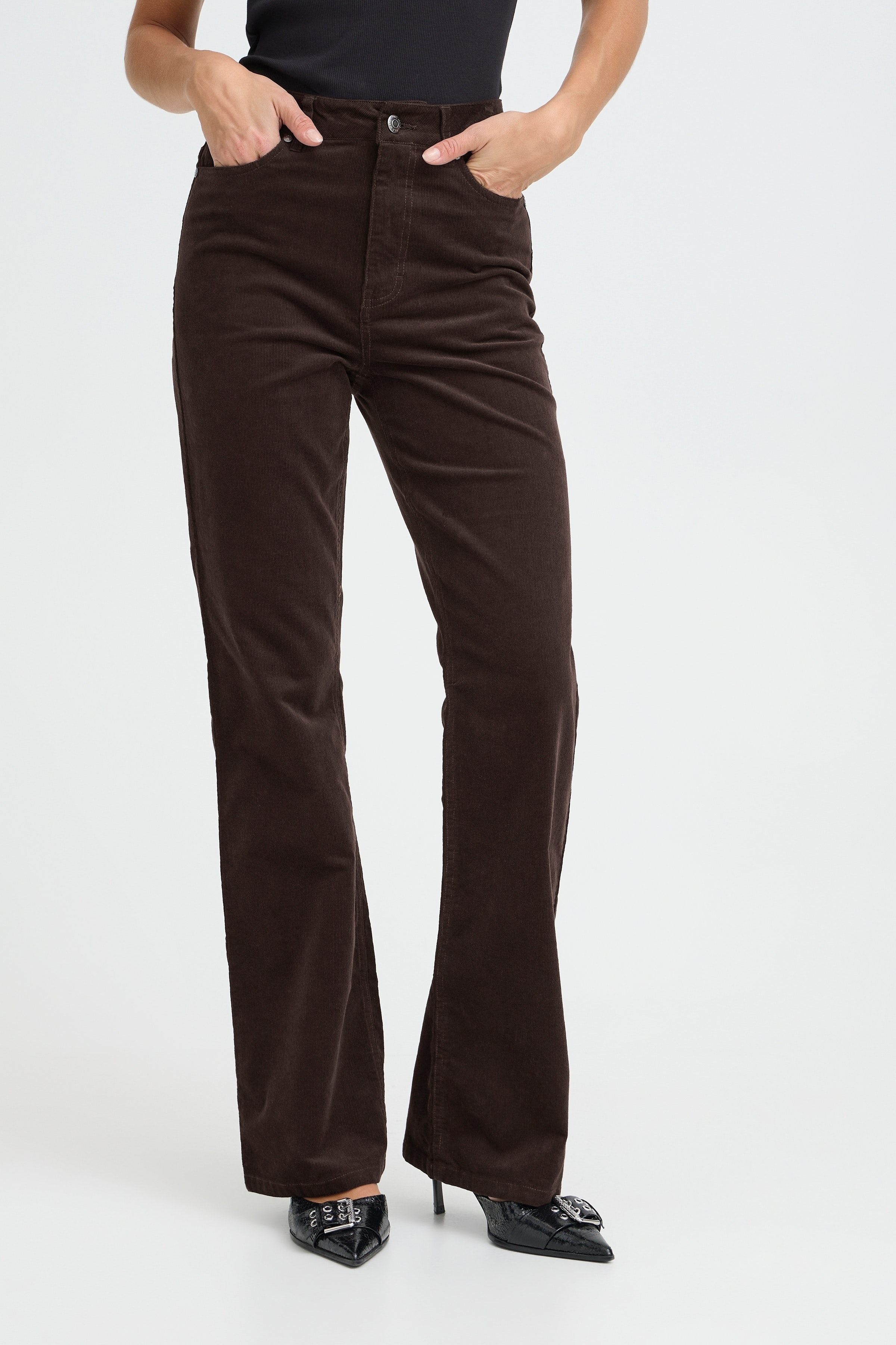 PZSALLY Ultra High Waist Bootcut Trousers LOOKBOOK FRONT 50210072-191103