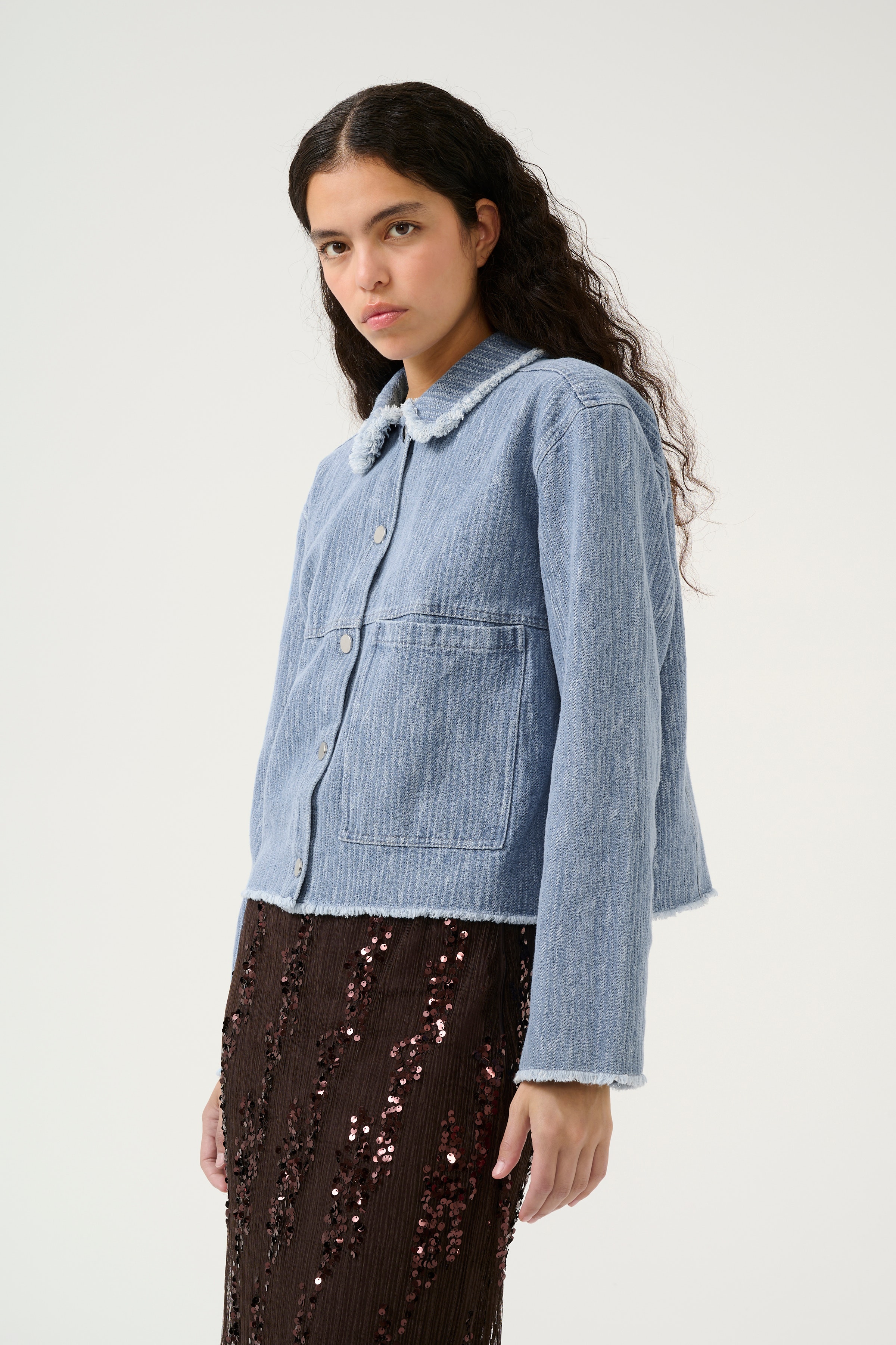 KBUrbana Denim shirt LOOKBOOK FRONT 10105413-100130