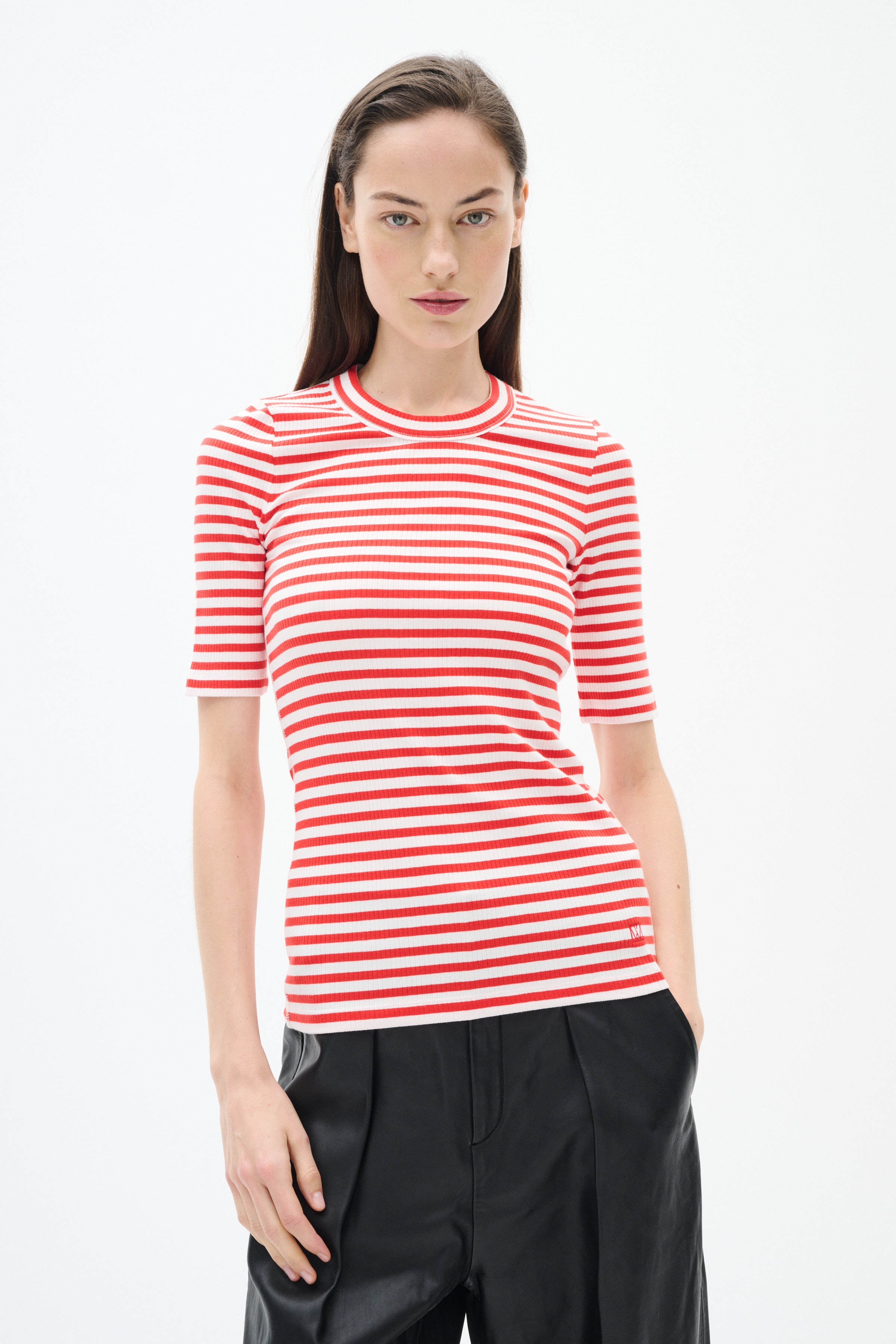 DagnaIW Striped T-shirt LOOKBOOK FRONT 30107269-300008