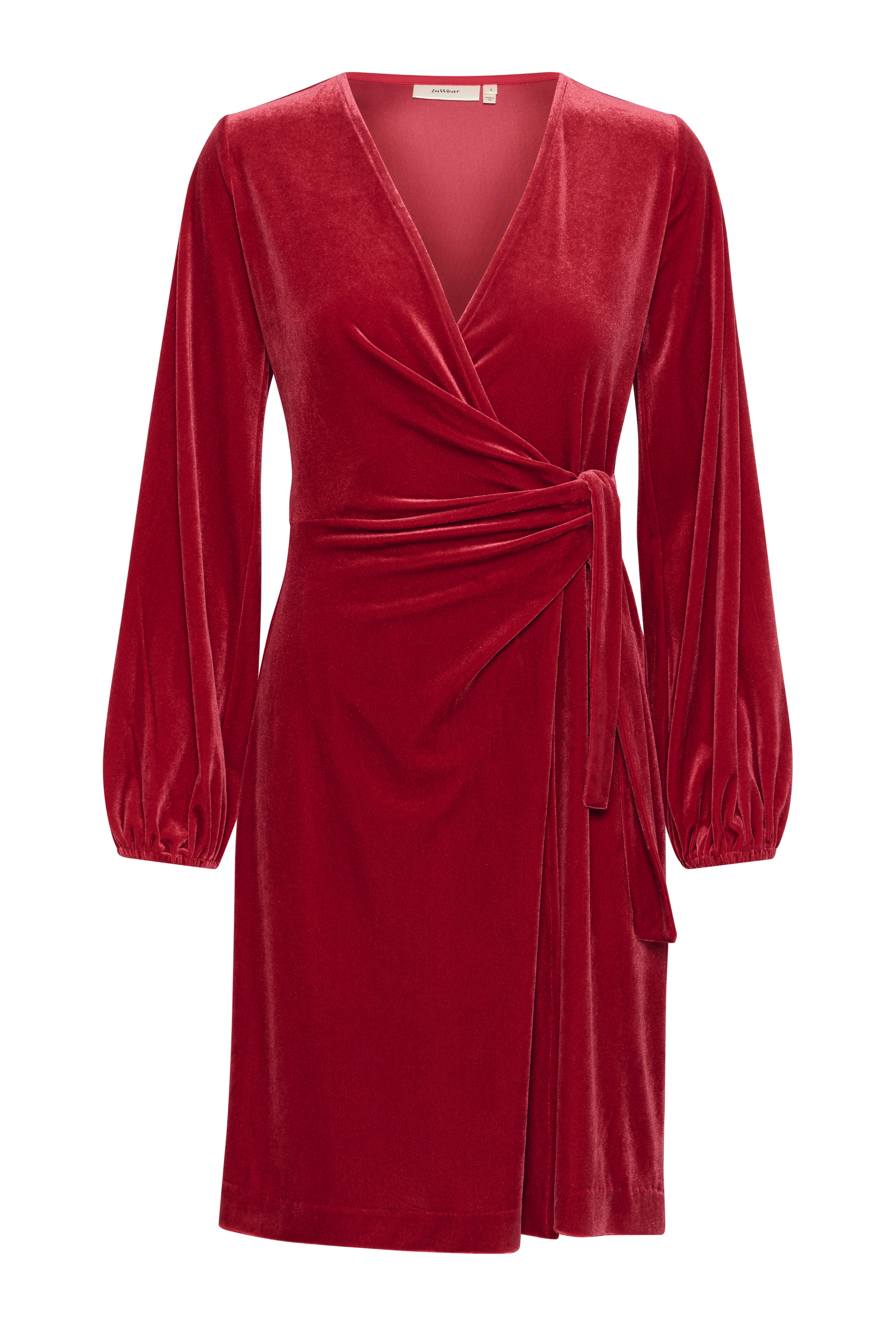 BrynnIW Goriel Velour Wrap Dress LOOKBOOK FRONT 30110083-300421