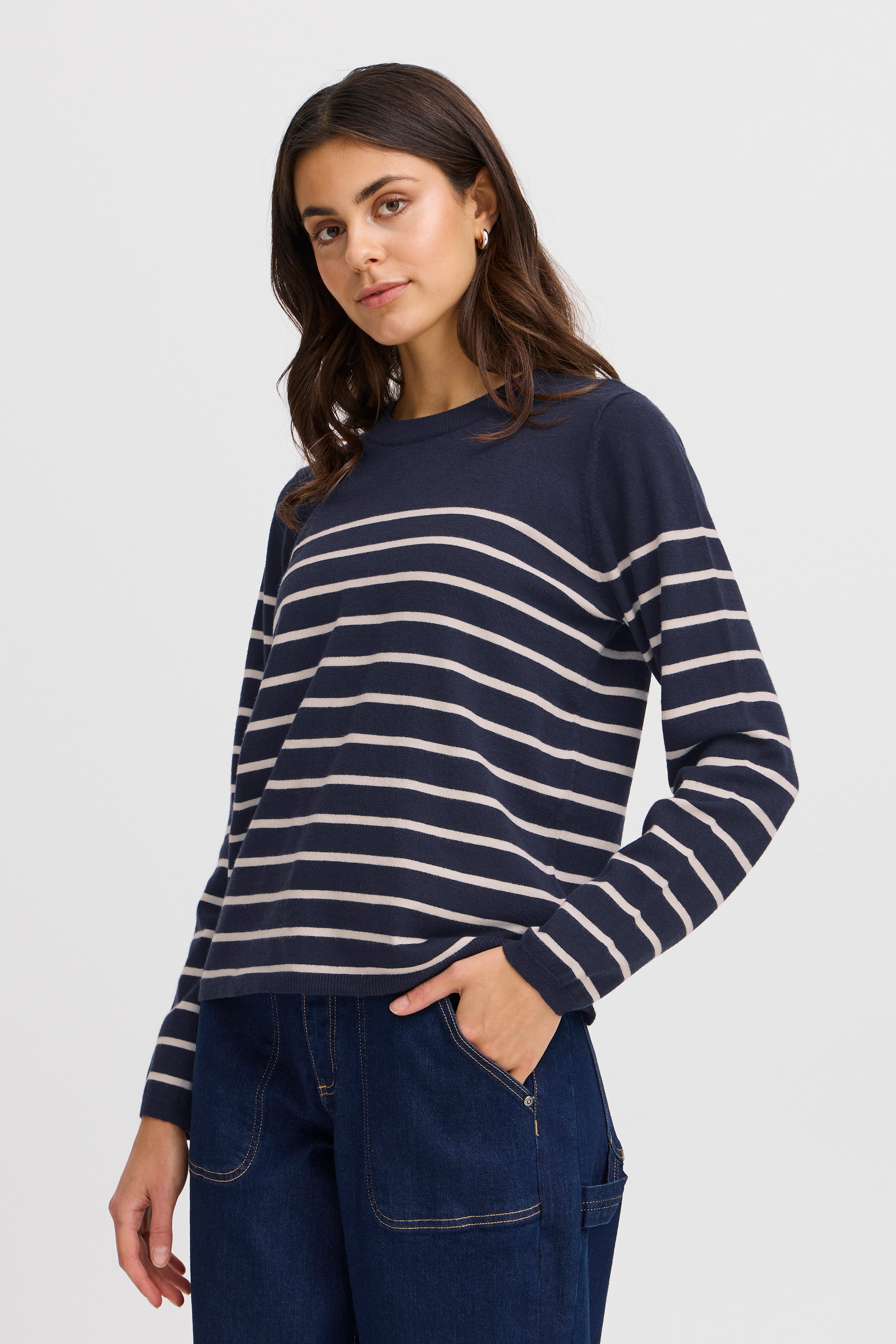 FRMELANI PU 13 Strikpullover LOOKBOOK FRONT 20615295-200119