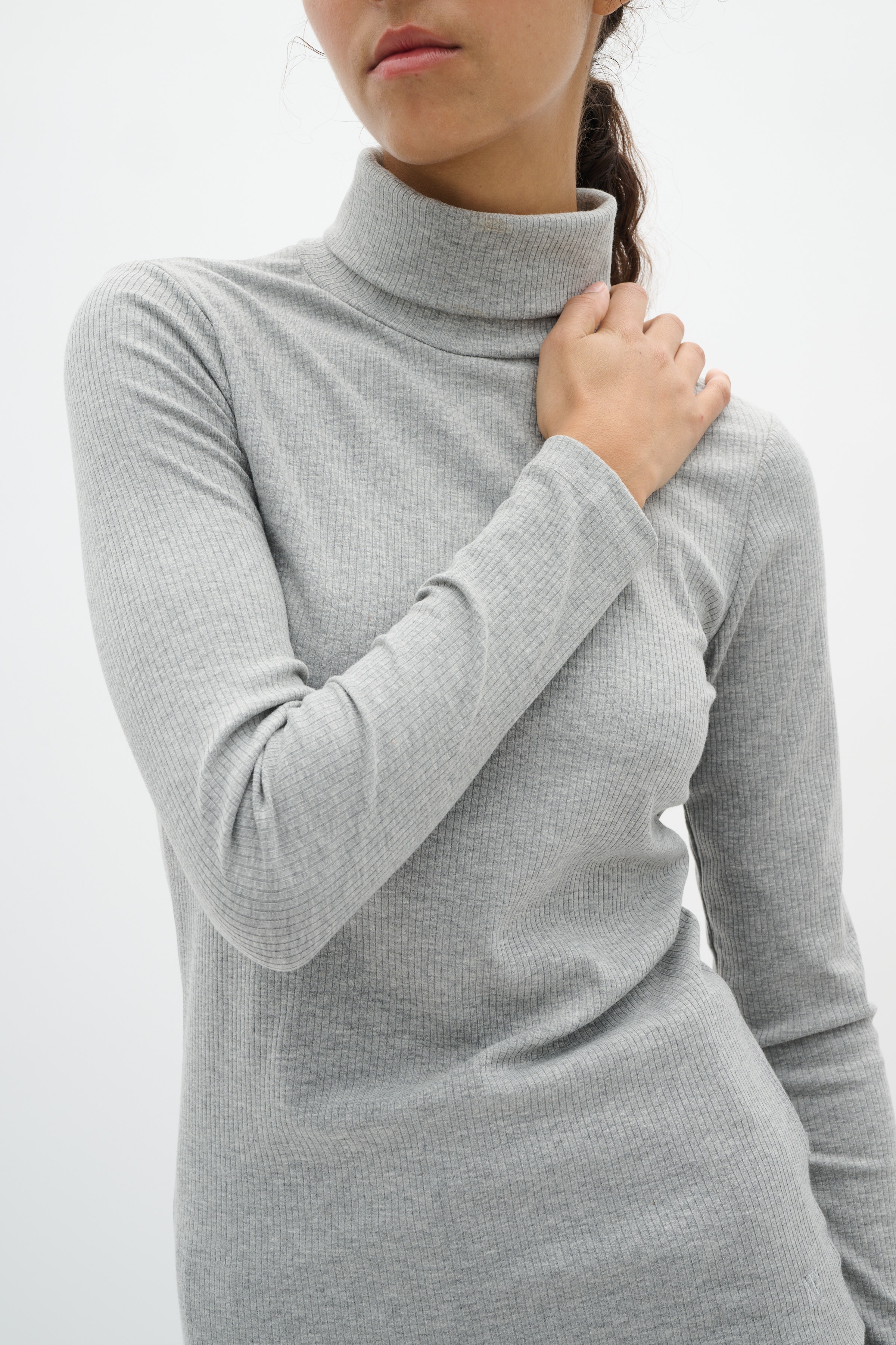 DagnaIW Rollneck Melange T-shirt LOOKBOOK DETAIL 30109838-1740161