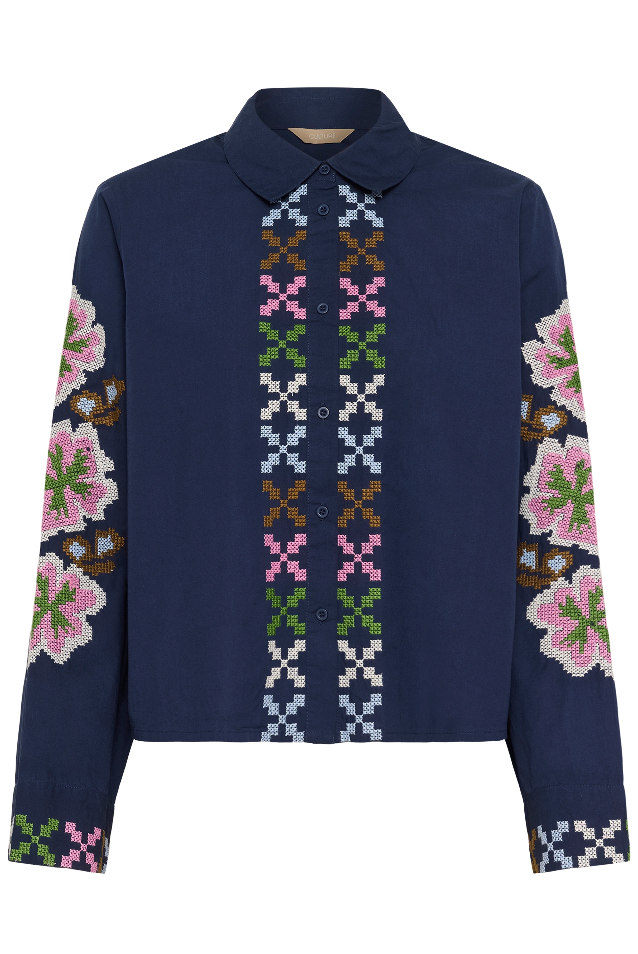 CUbreezy Skjorte med broderi PACK FRONT 50112708-194024