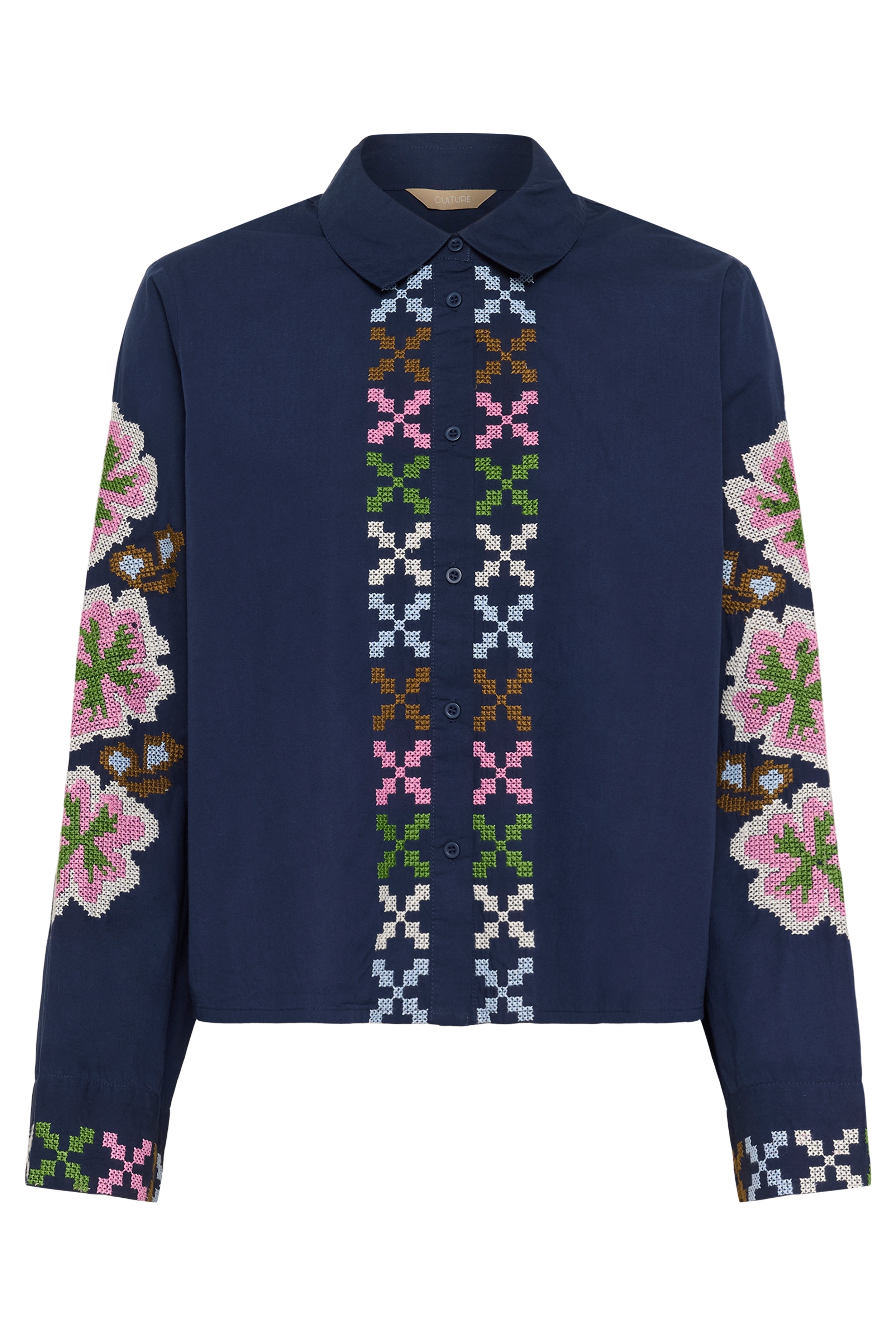 CUbreezy Skjorte med broderi PACK FRONT 50112708-194024