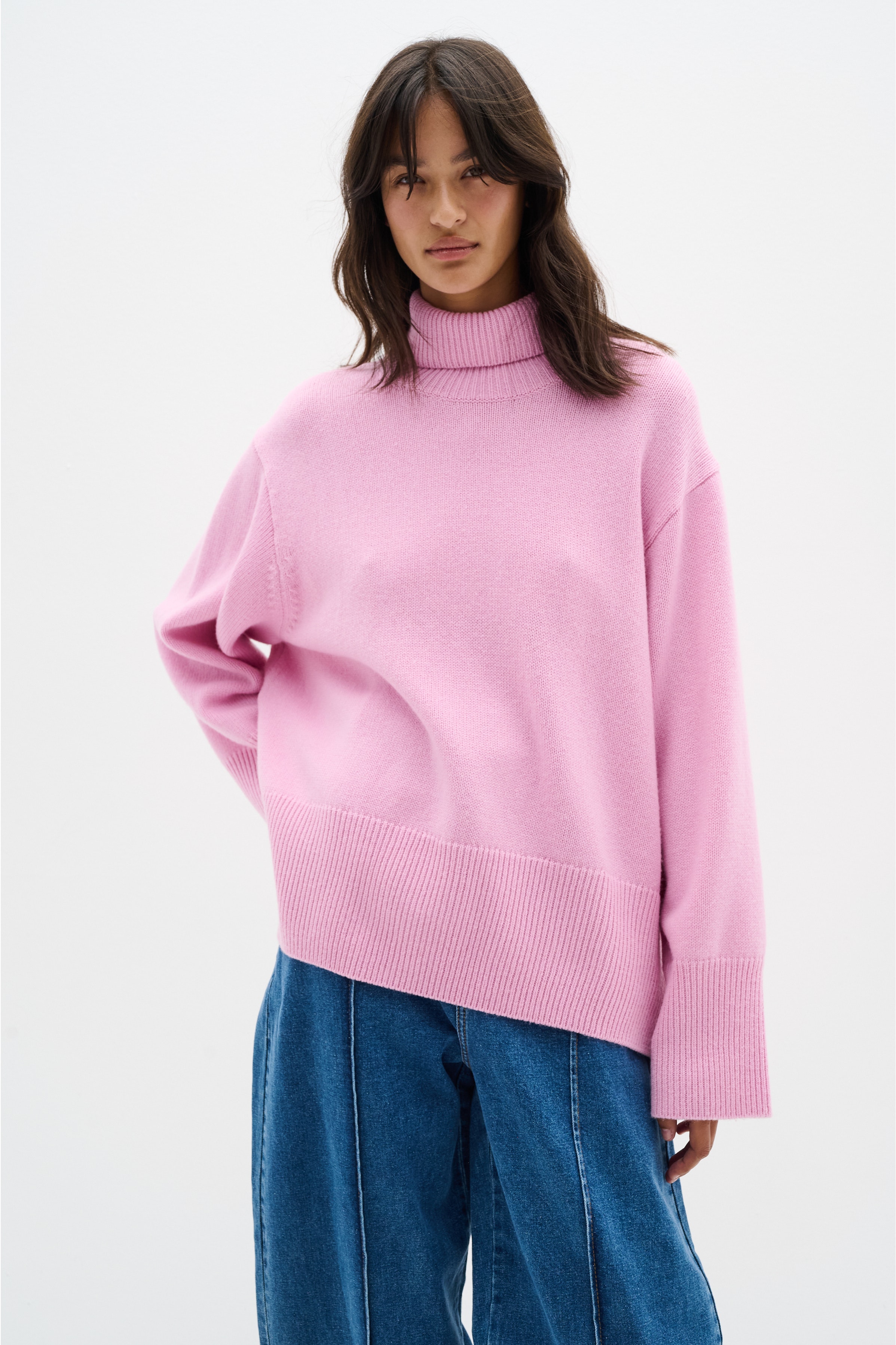 KaxyIW Rollkragen Pullover LOOKBOOK FRONT 30109776-162215