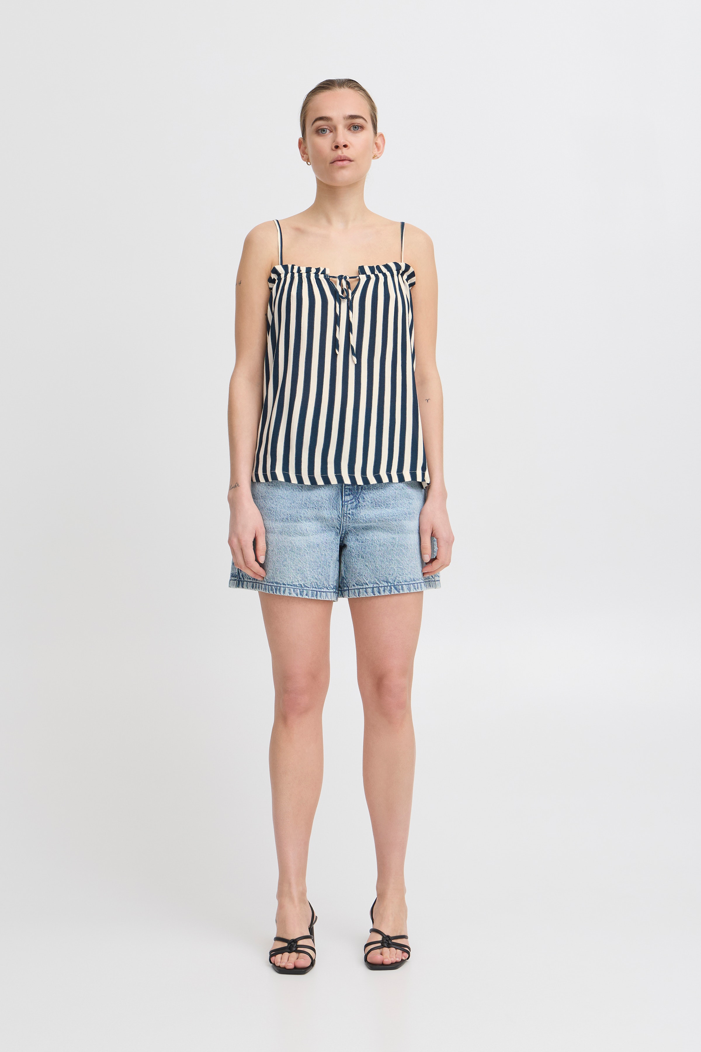 IHMARRAKECH Kortermet bluse LOOKBOOK FRONT 20122946-204479