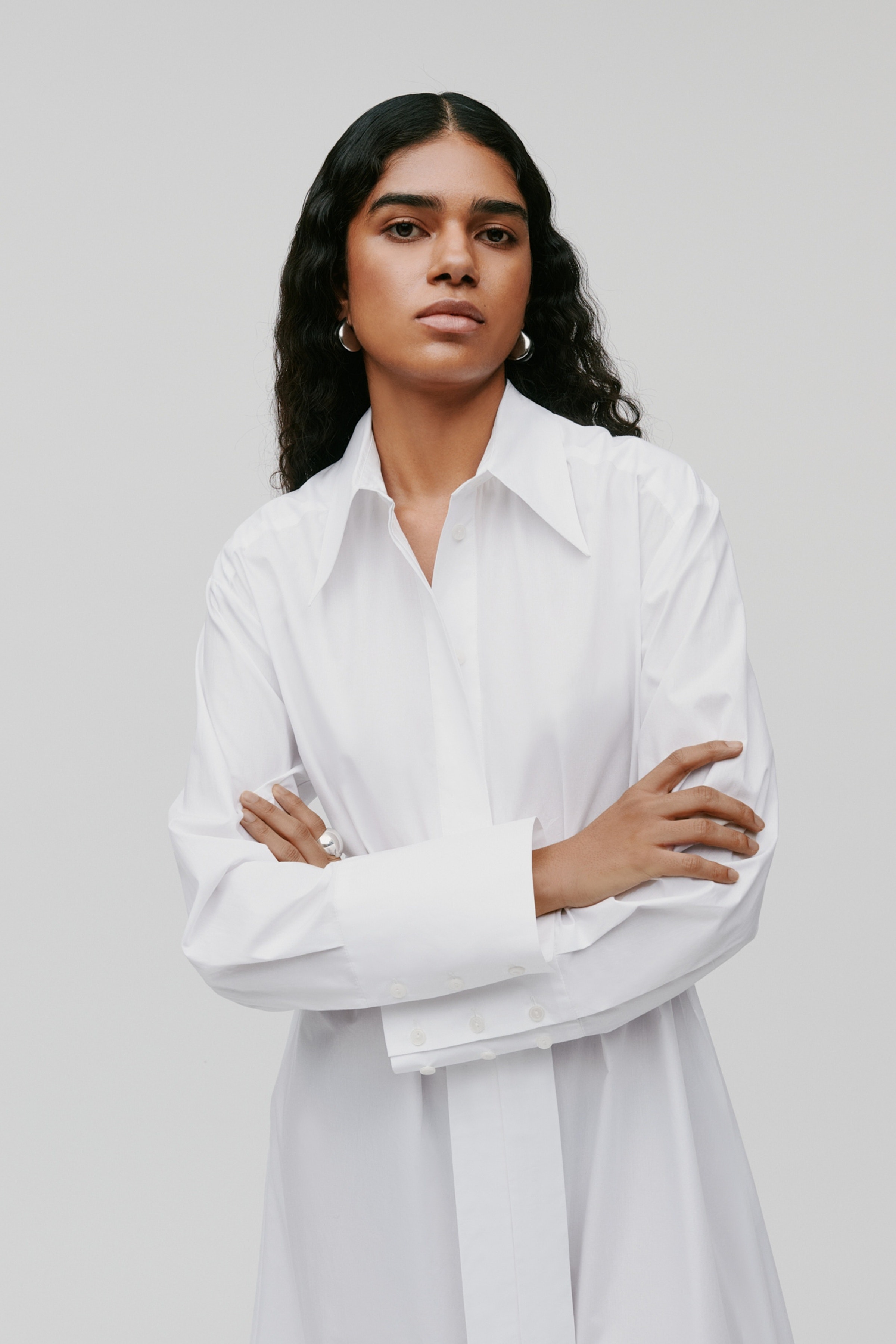 DINA Kjole LOOKBOOK FRONT 30600743-WH001