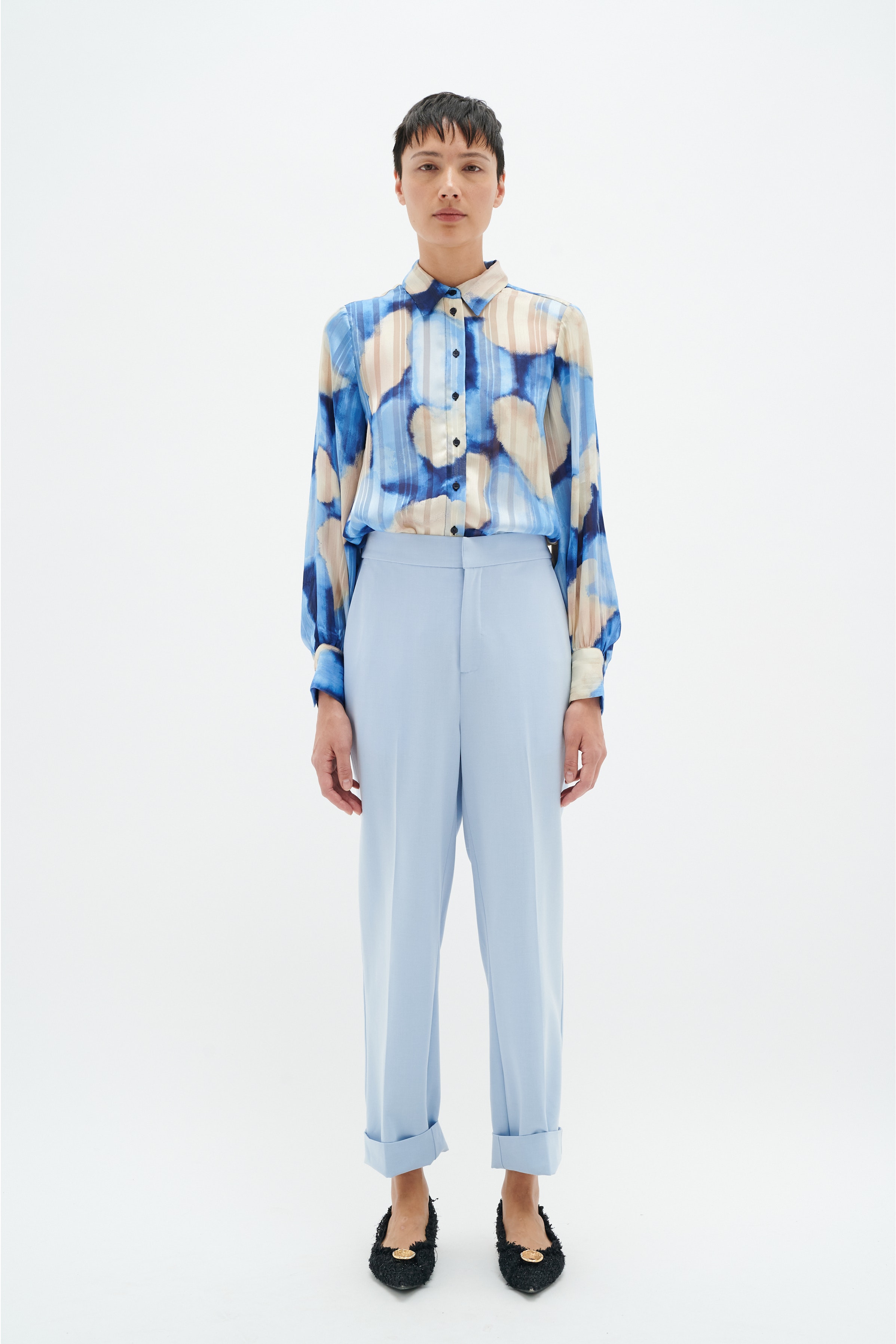 NaxaIW Bukser LOOKBOOK FRONT 30107957-300599