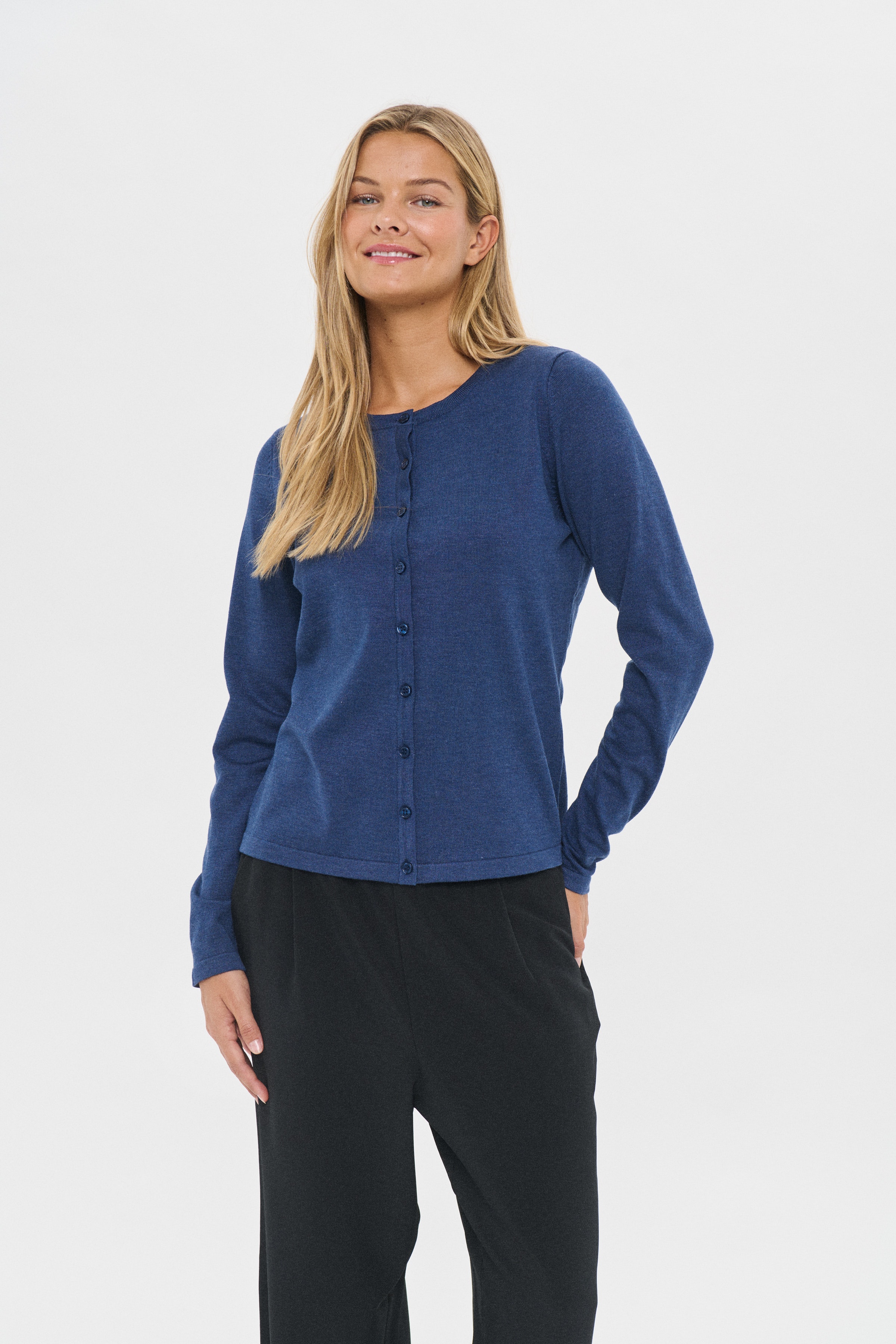 MilaSZ R-Neck Cardigan LOOKBOOK FRONT 30500005-1941111