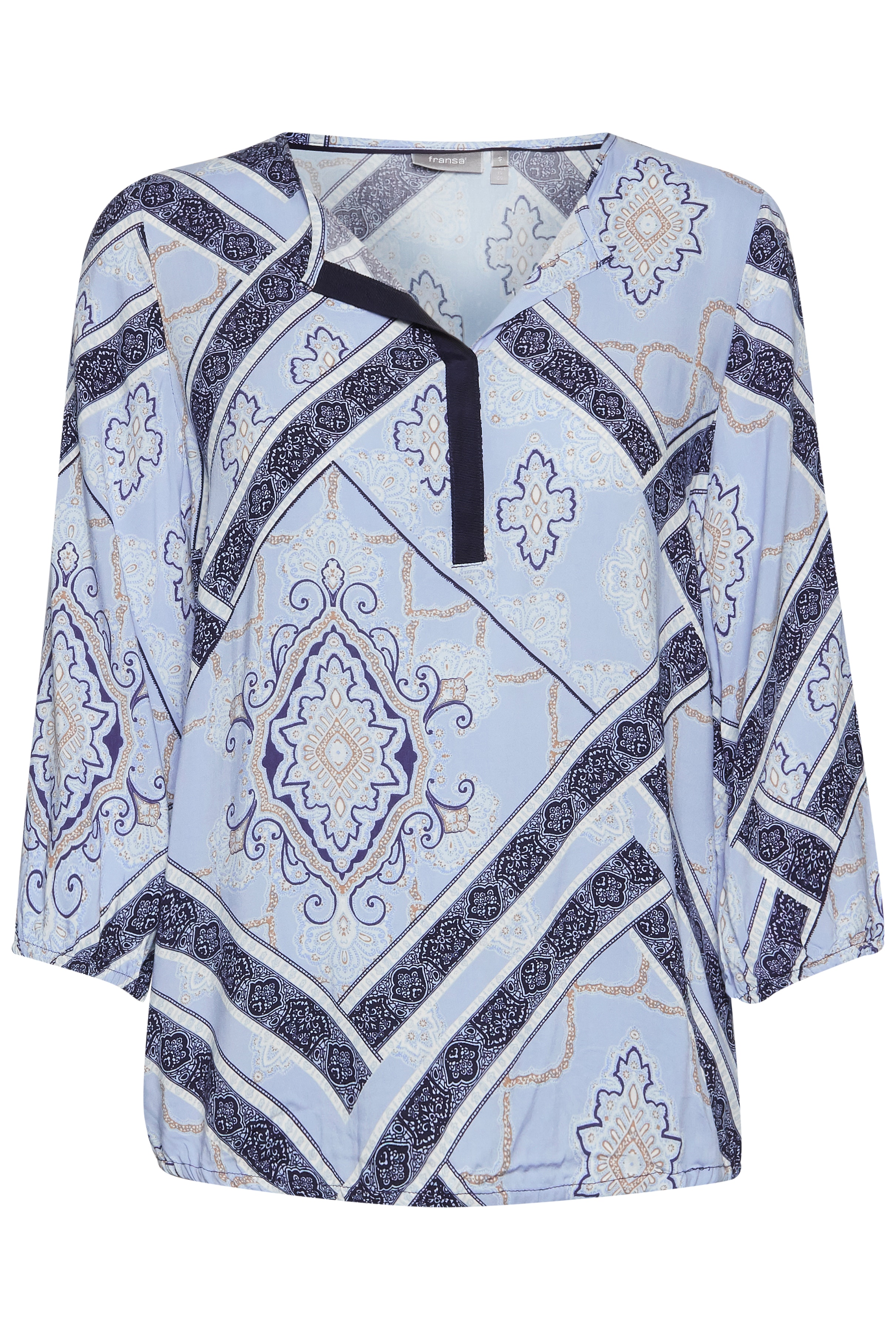 Blouse with short sleeve PACK FRONT 20607067-69439