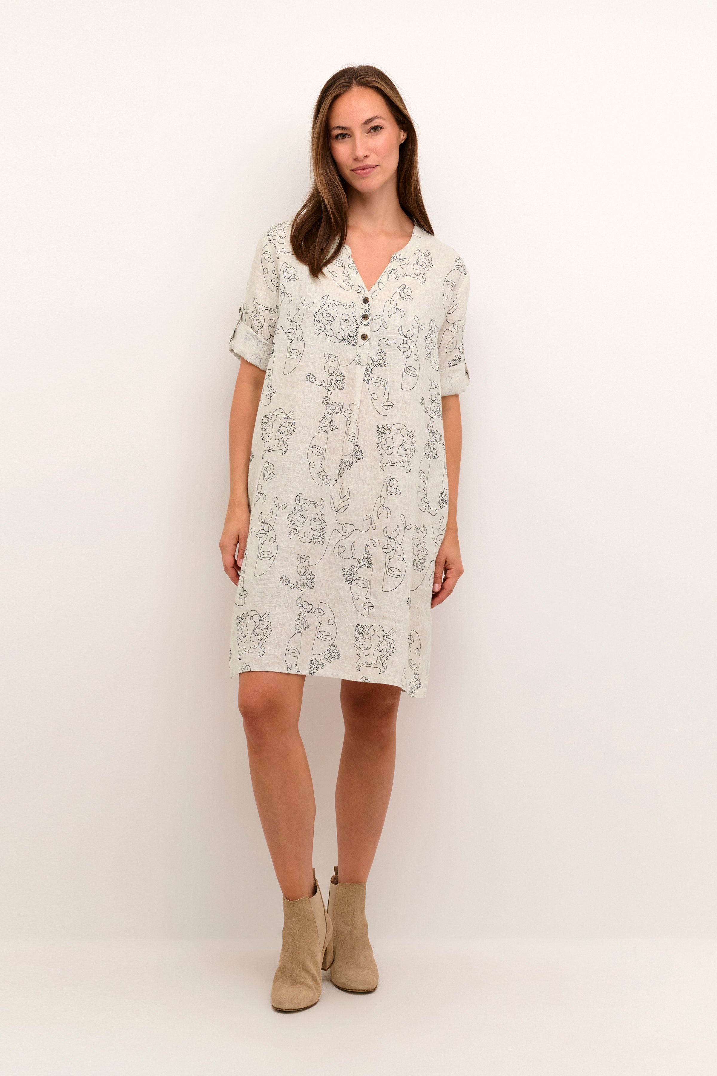 CRBellis Linen Dress LOOKBOOK FRONT 10611576-105559