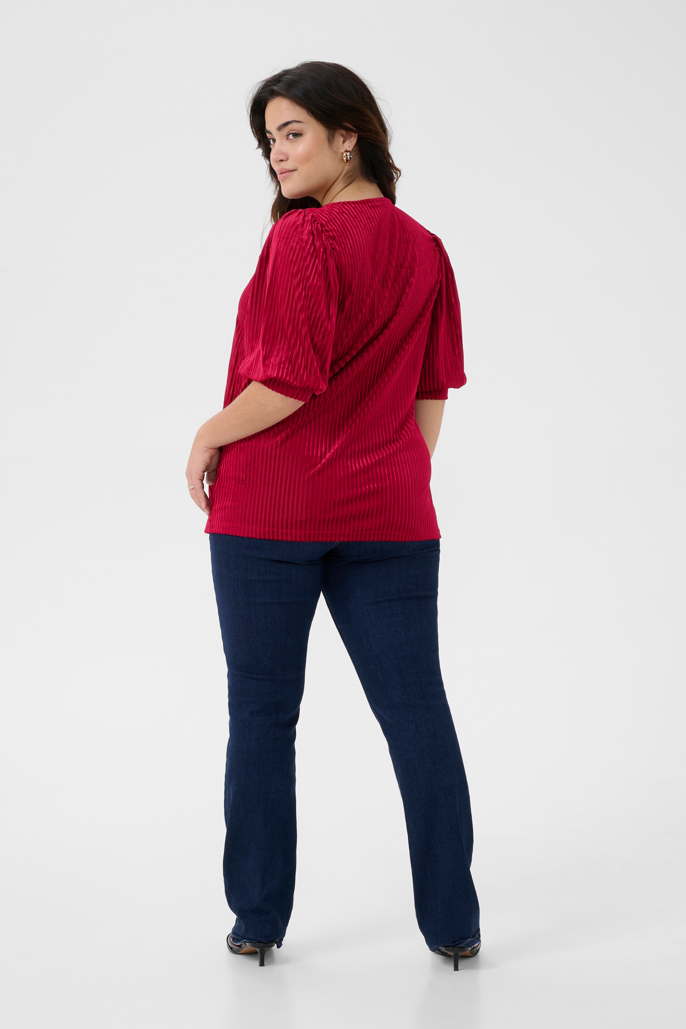 KCcacanna Velour Blouse LOOKBOOK BACK 10581210-106907